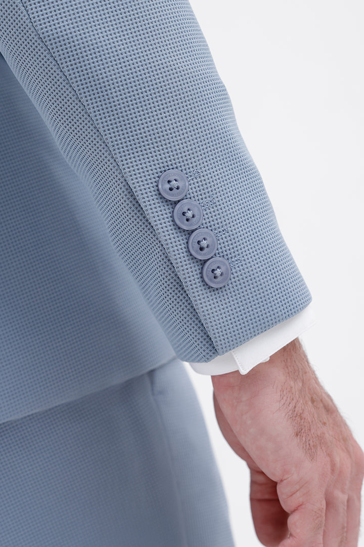 SKY BLUE STRETCH BLAZER