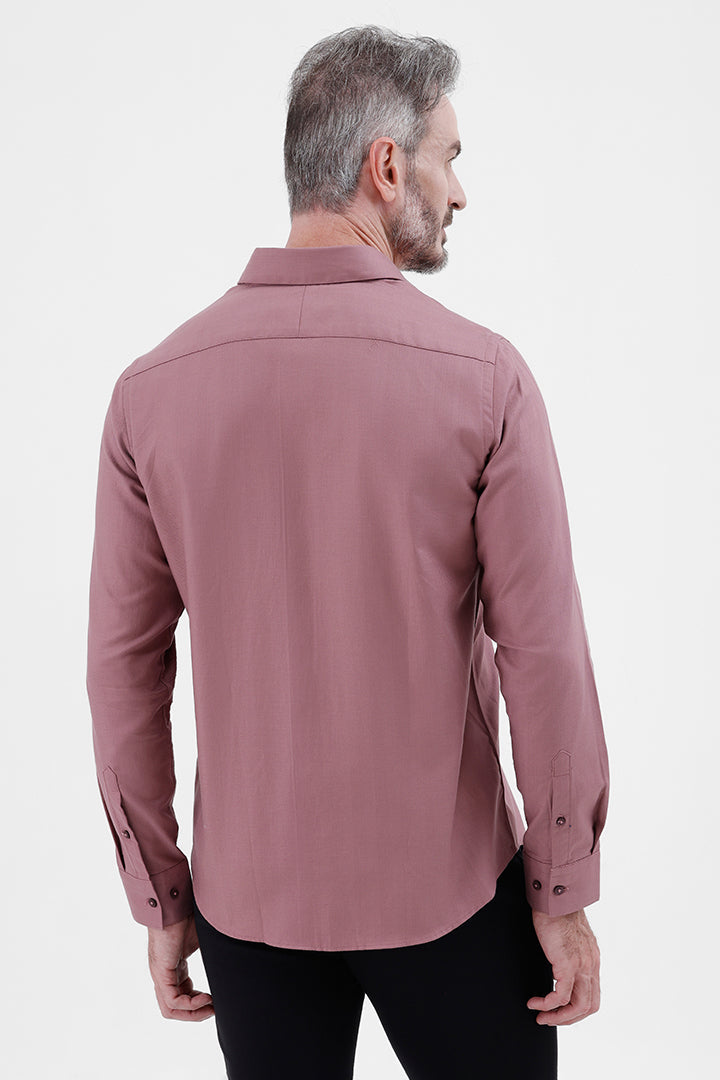 RASPBERRY ROSE COTTON
PLACEMENT STRIPE SHIRT