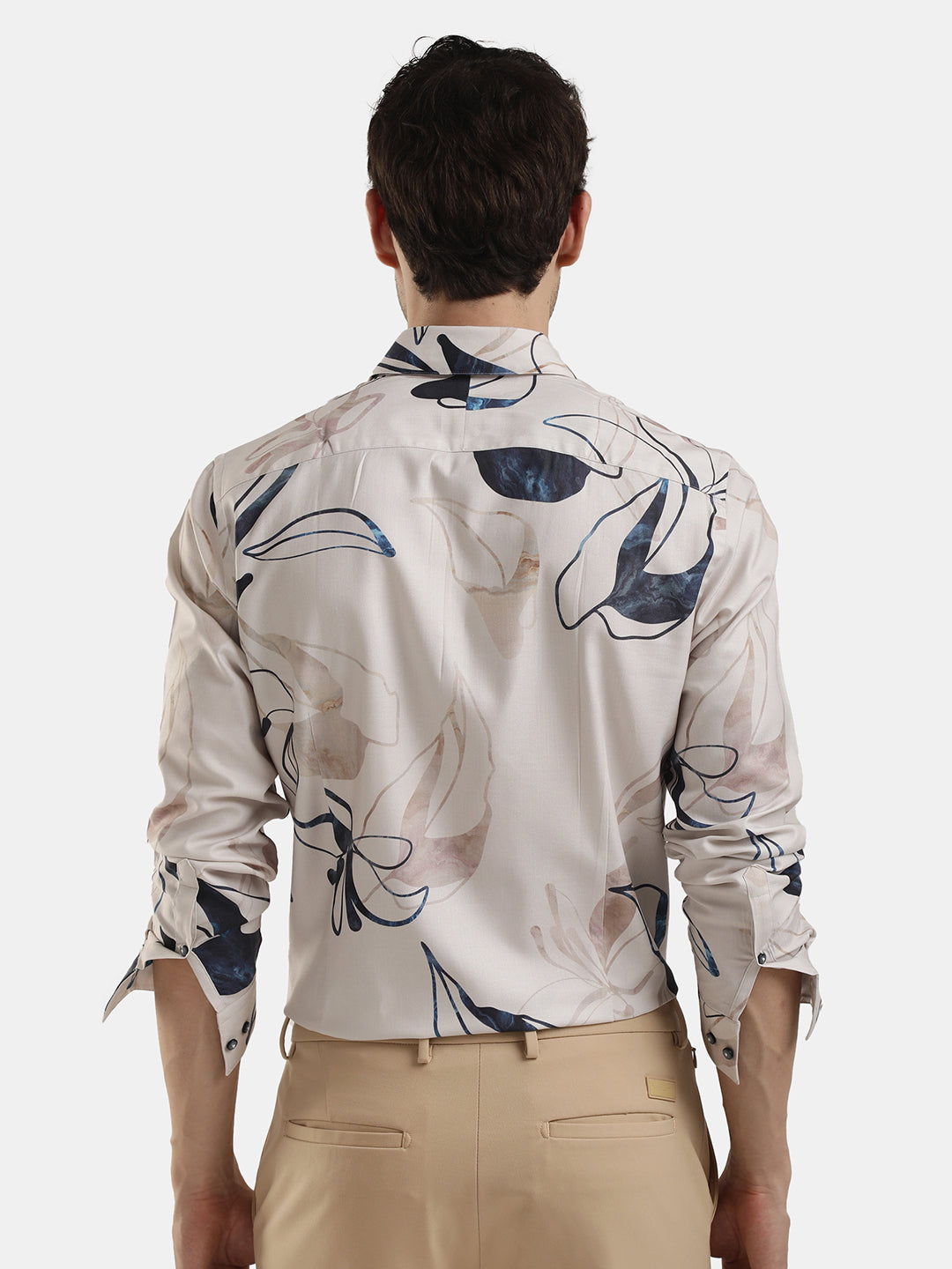 SLIM FIT FLORAL PRINT SHIRT