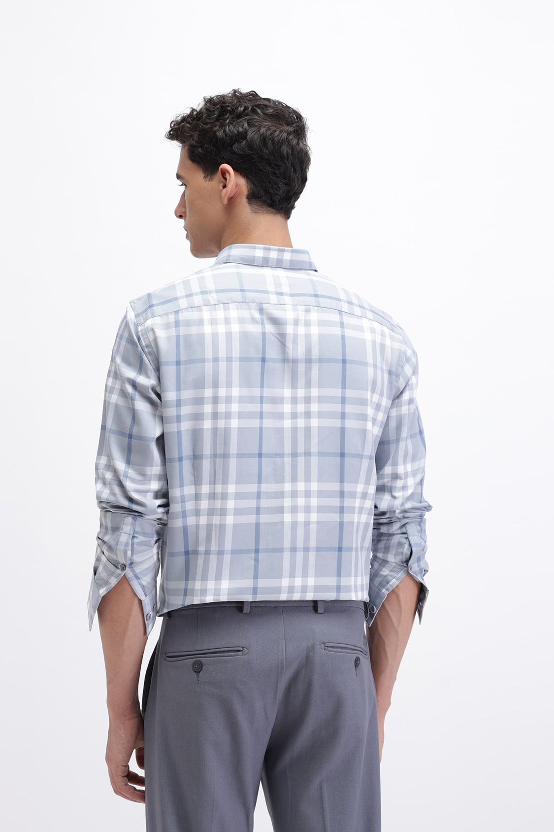 SLIM FIT CHECKERED SHIRT