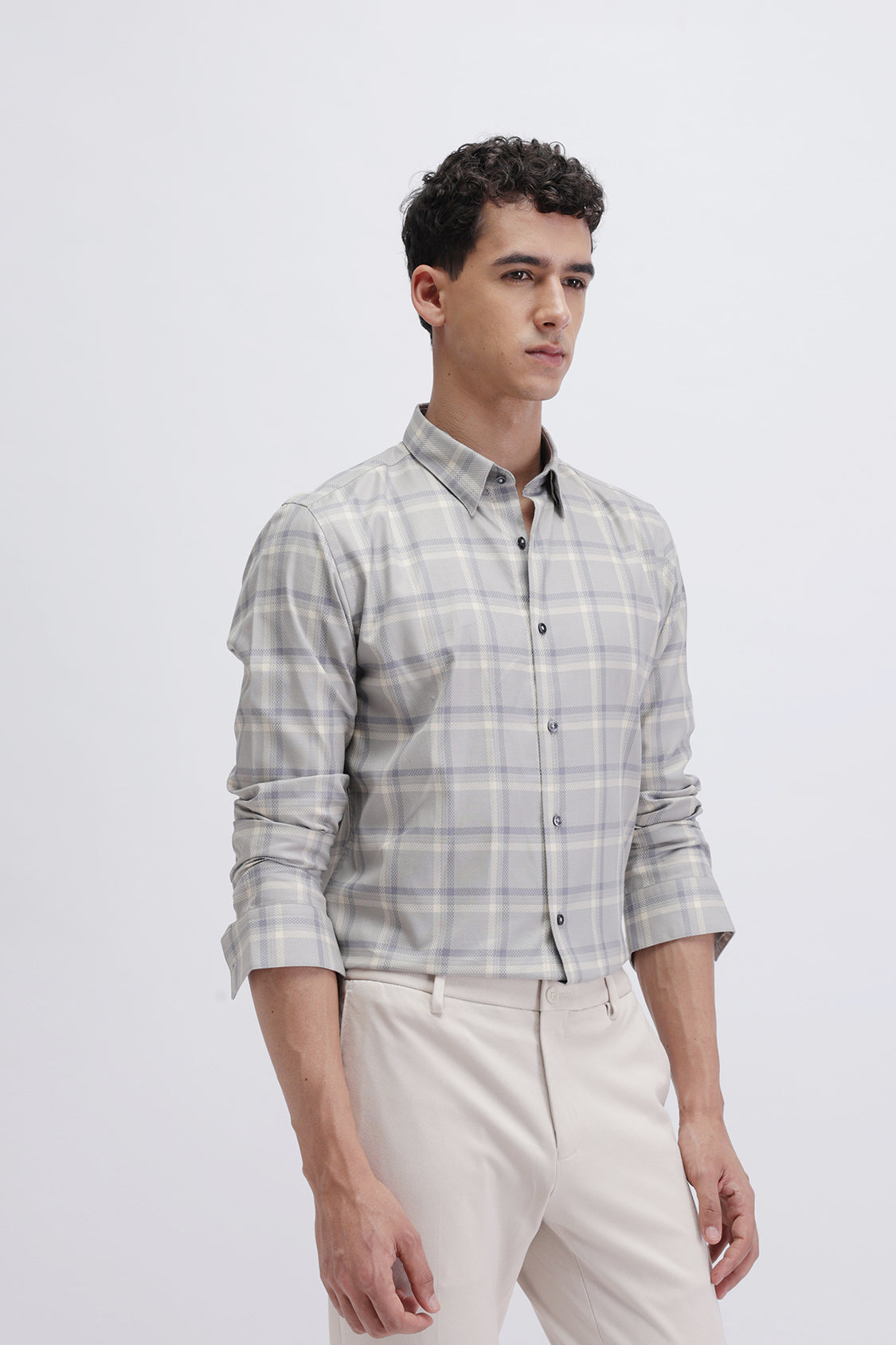 SLIM FIT CHECKED SHIRT