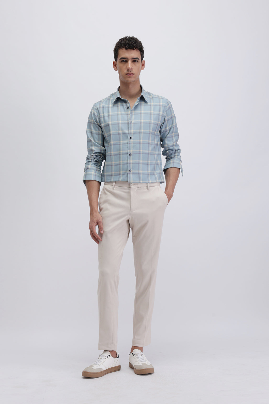SLIM FIT CHECKED SHIRT