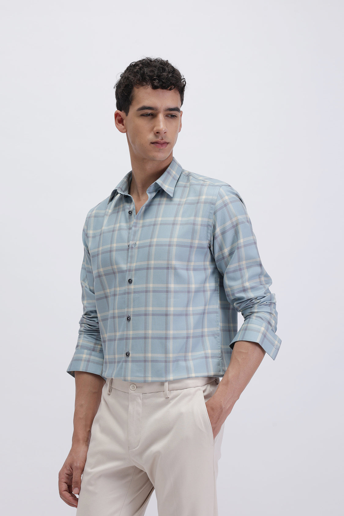 SLIM FIT CHECKED SHIRT
