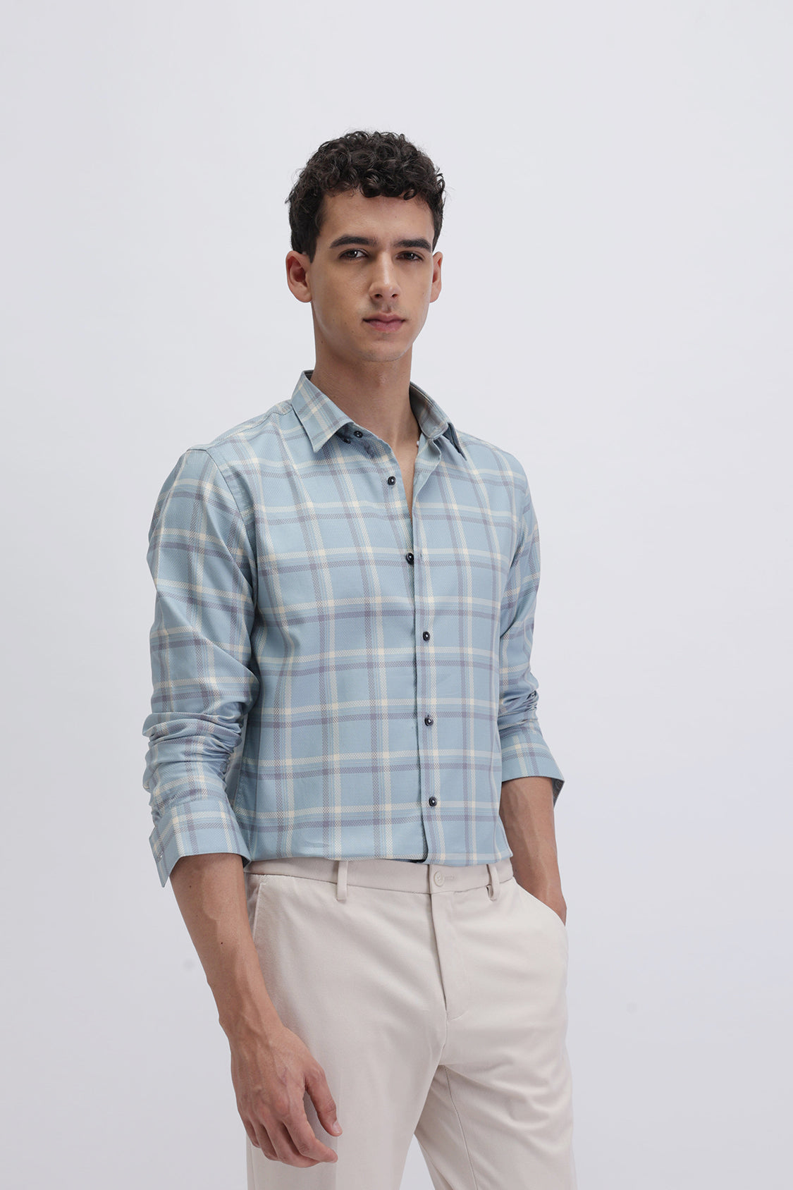 SLIM FIT CHECKED SHIRT
