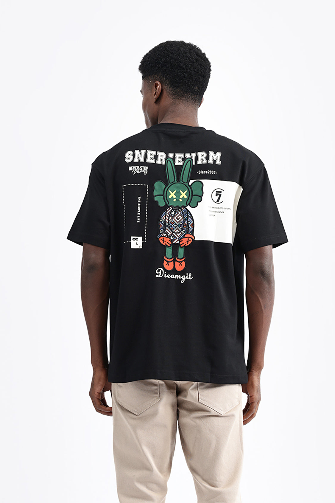 PATCH EMBROIDERED OVERSIZE TEE