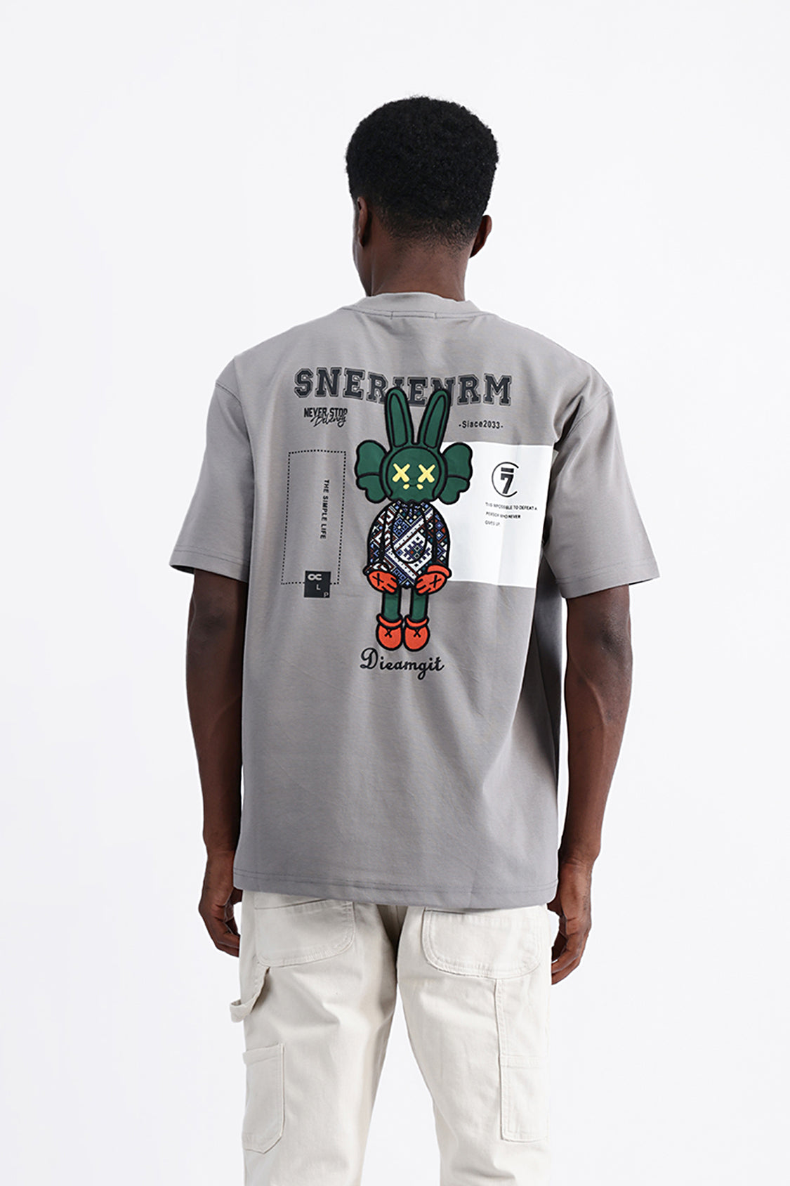 PATCH EMBROIDERED OVERSIZE TEE