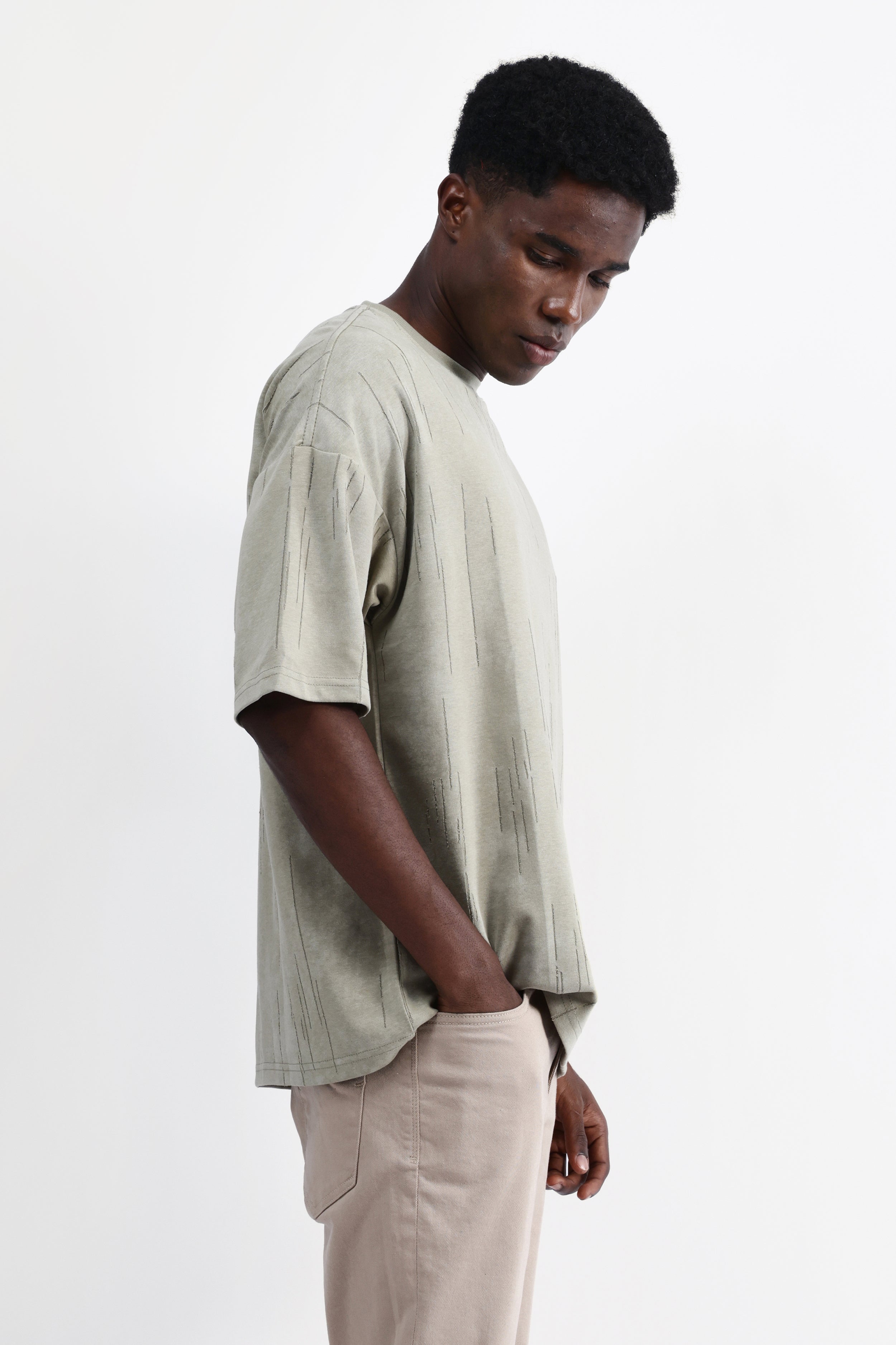 OVERSIZED TEXTURED T-SHIRT