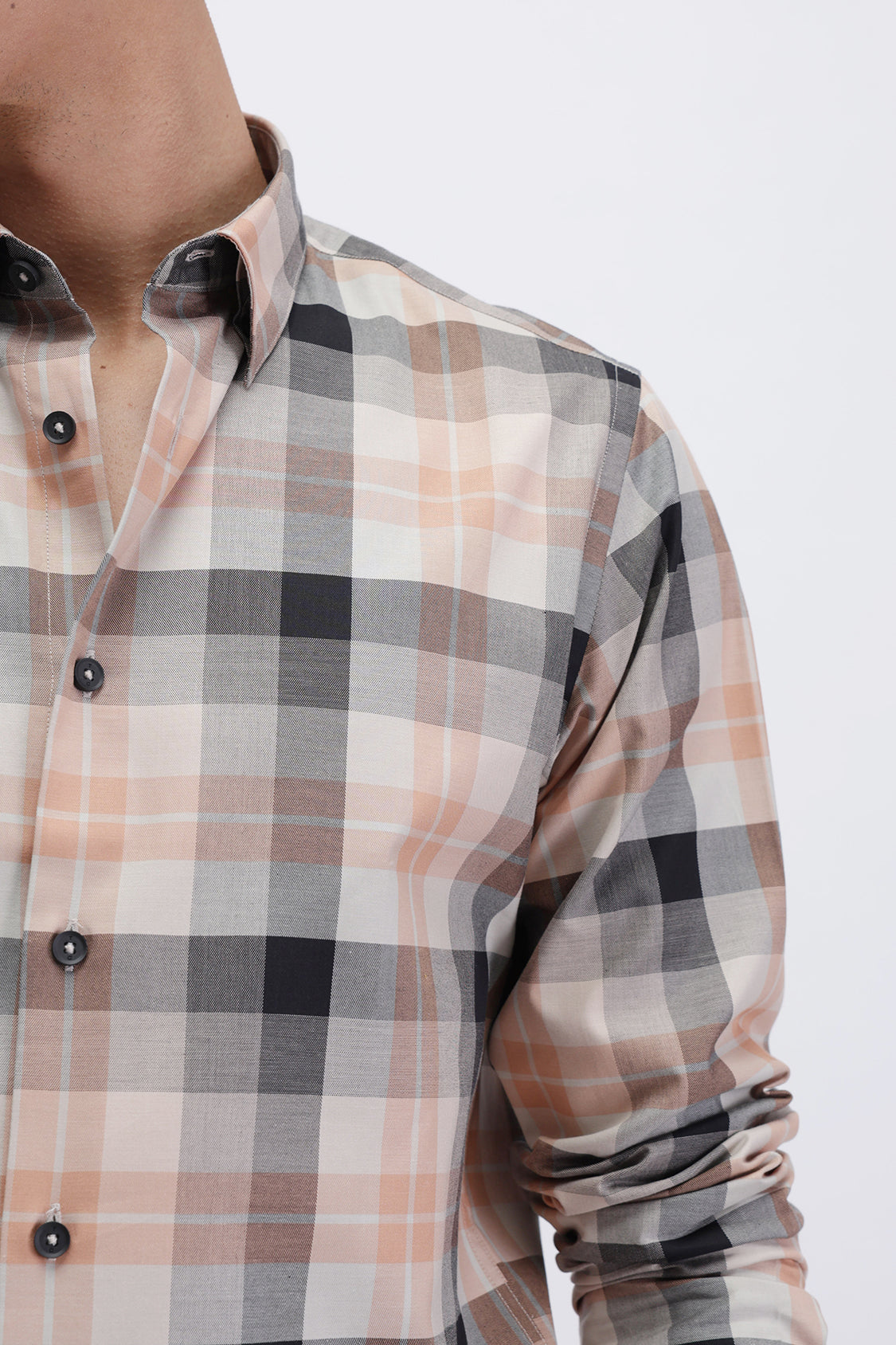 SLIM FIT CHECKERED SHIRT