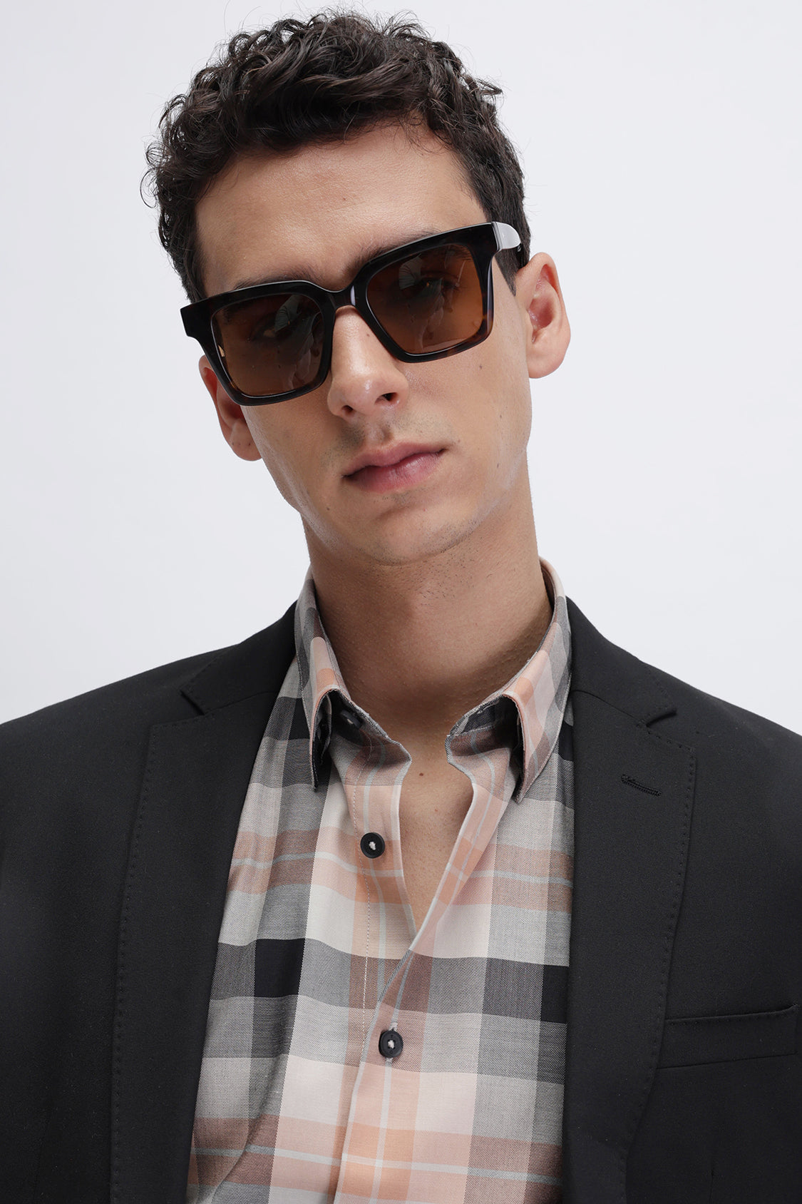 SLIM FIT CHECKERED SHIRT