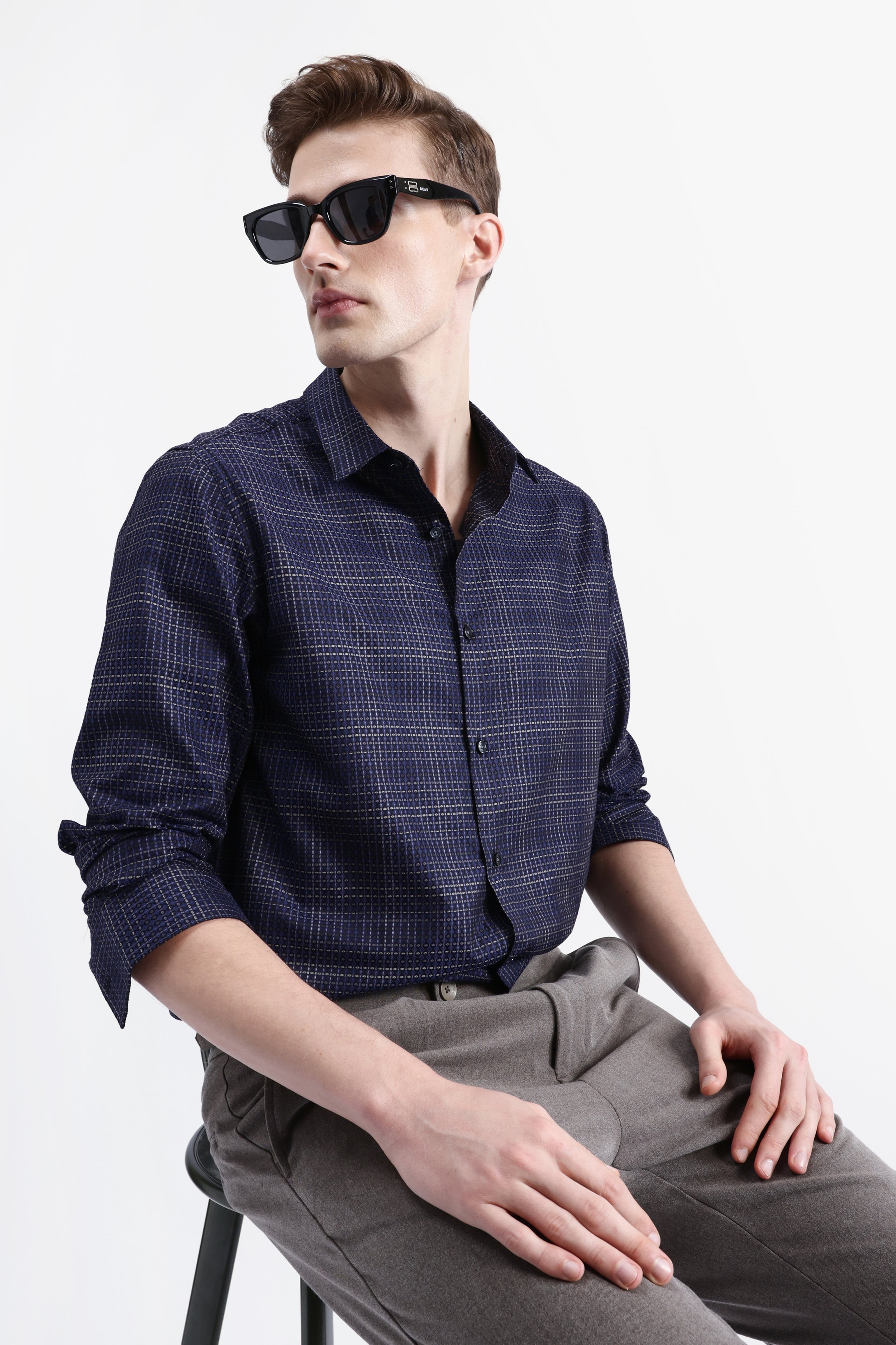 FULL SLEEVES CHECKED SHIRT