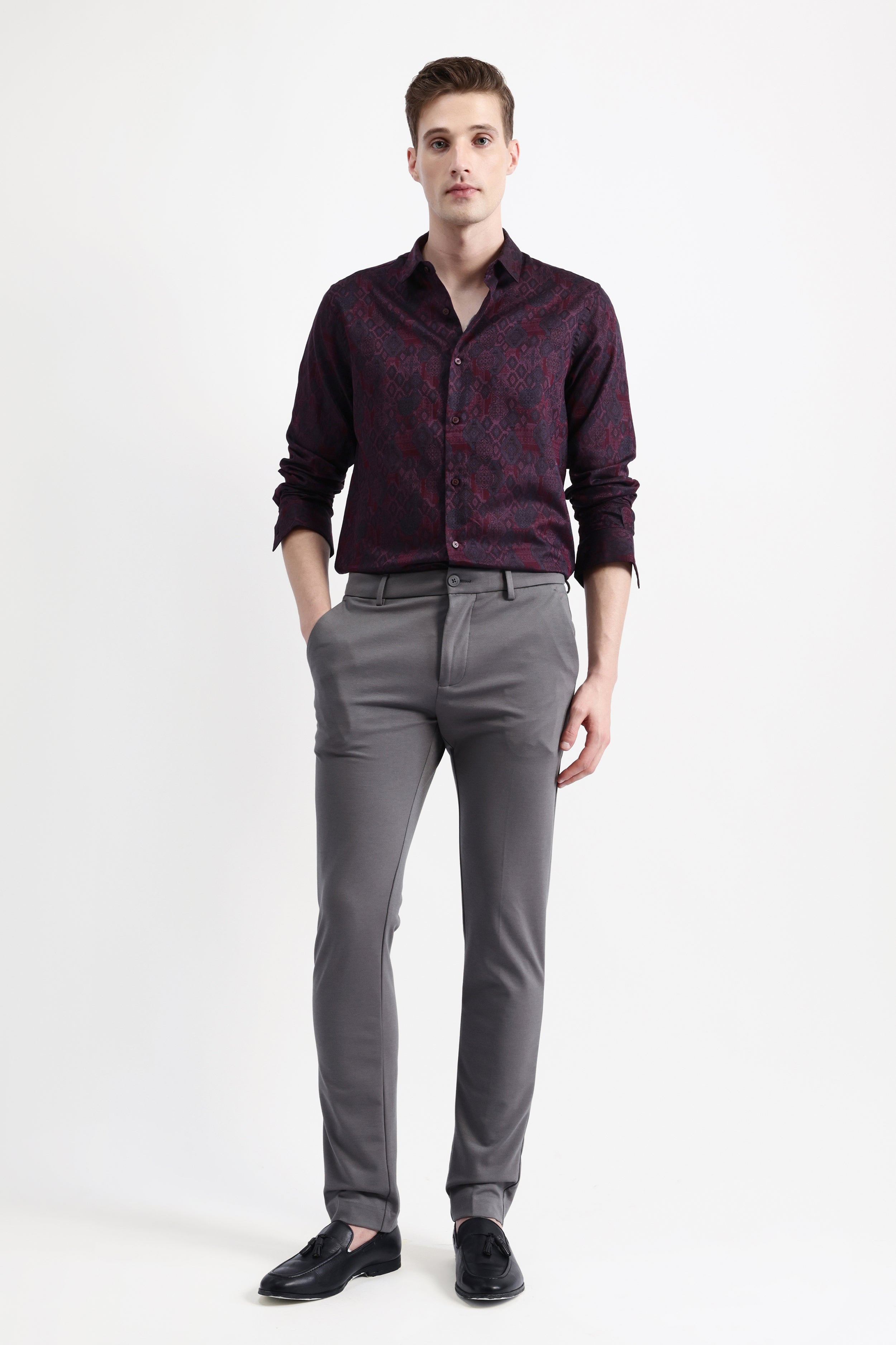 FULL SLEEVES JACQUARD SHIRT