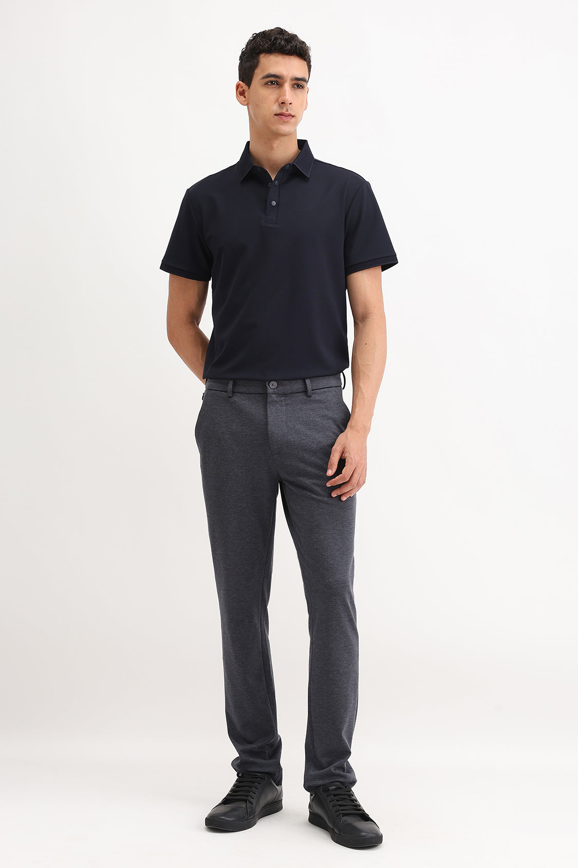 PLAIN POLO T-SHIRT