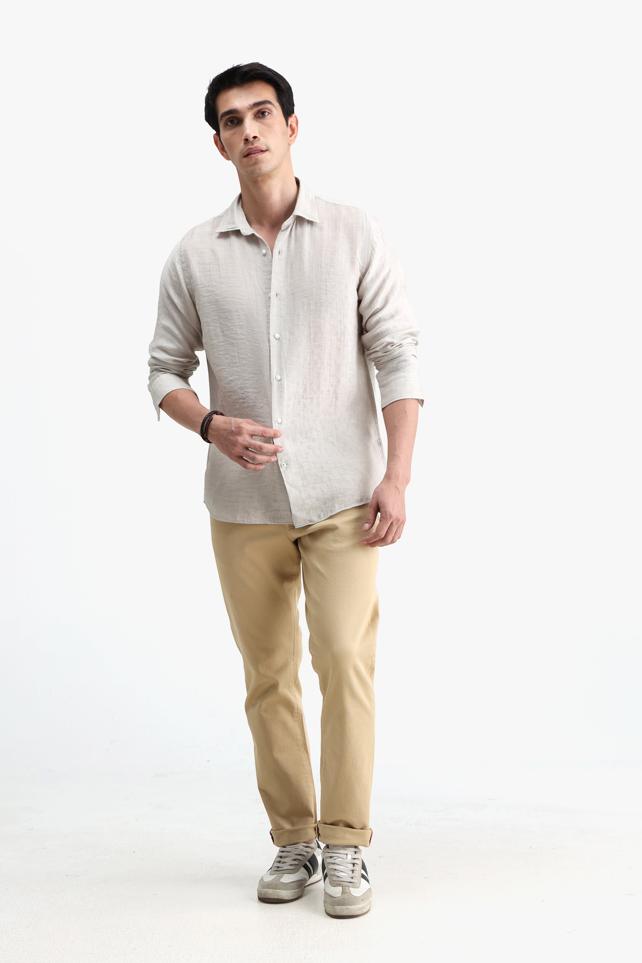 Viscose Blend Solid Shirt