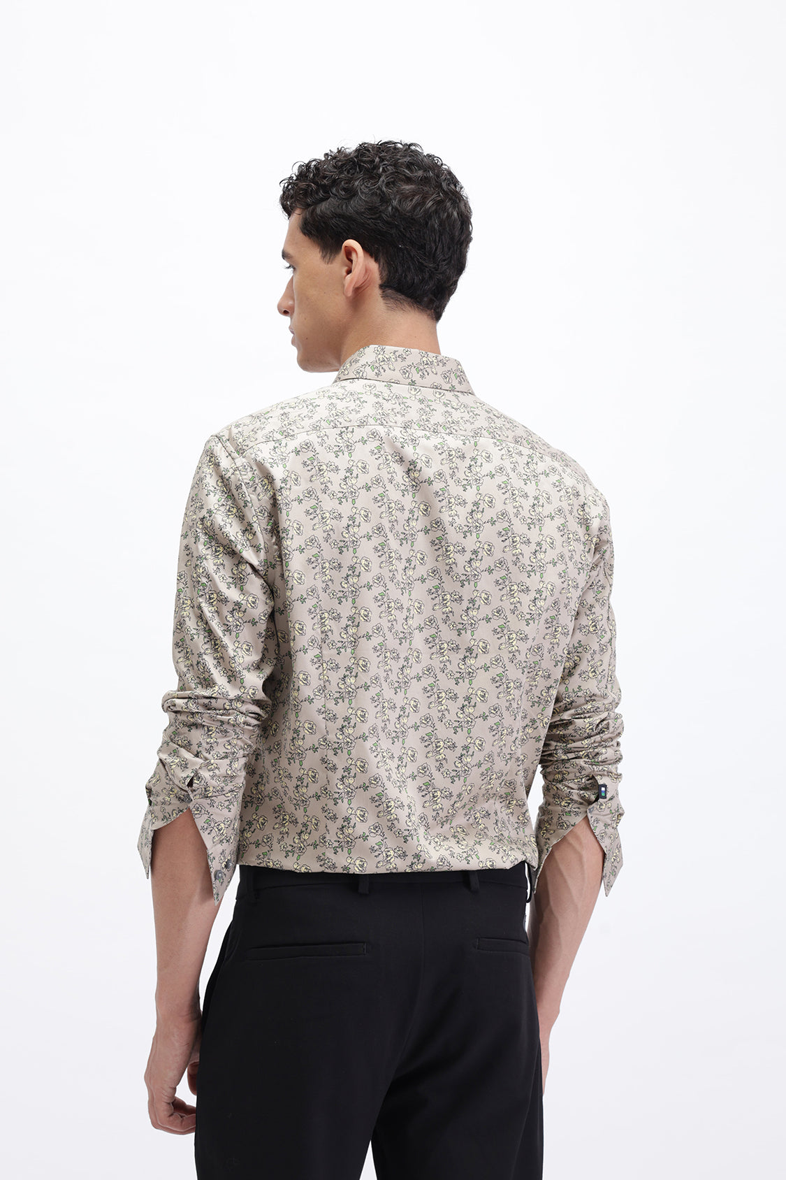 FLORAL PRINT SLIM FIT SHIRT