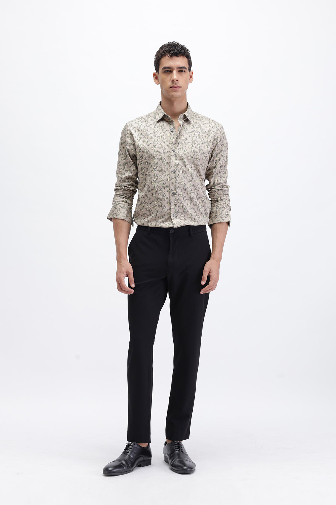 FLORAL PRINT SLIM FIT SHIRT