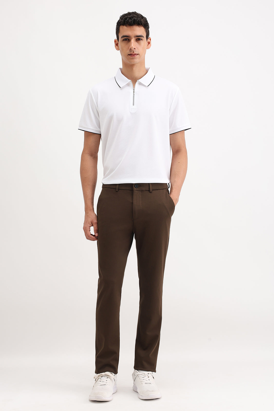 ZIPPER POLO T-SHIRT
