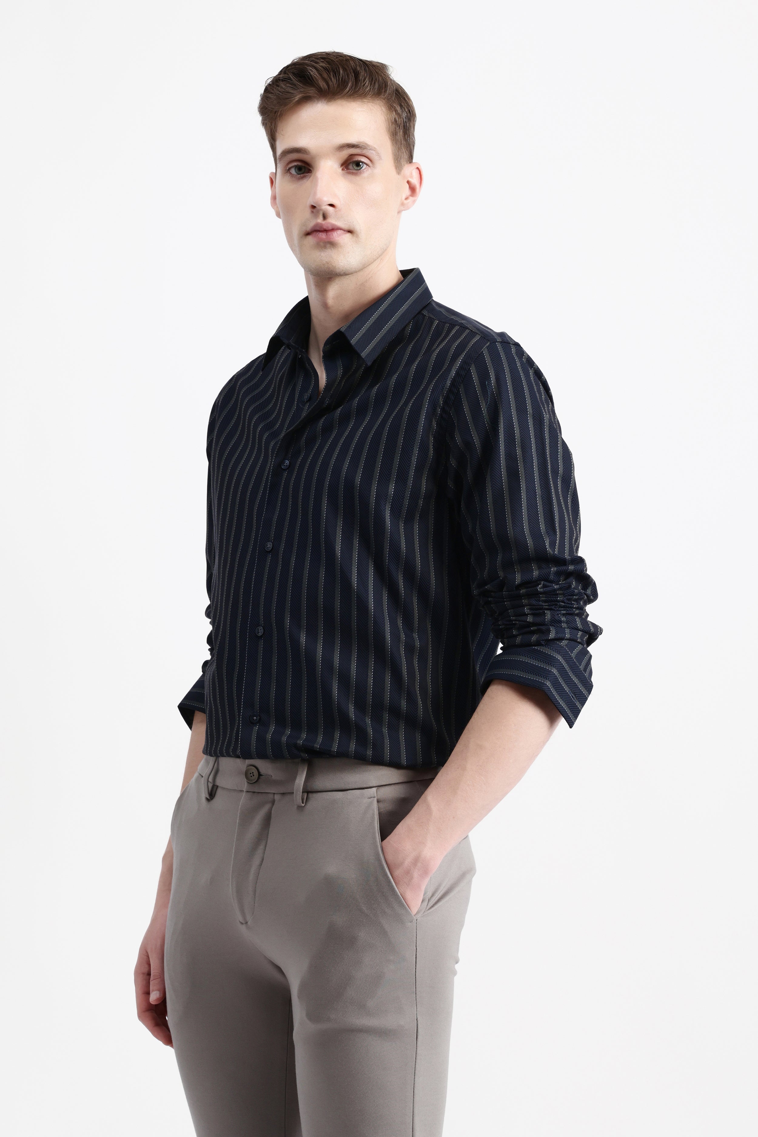 FULL SLEEVES STRIPED SHIRT