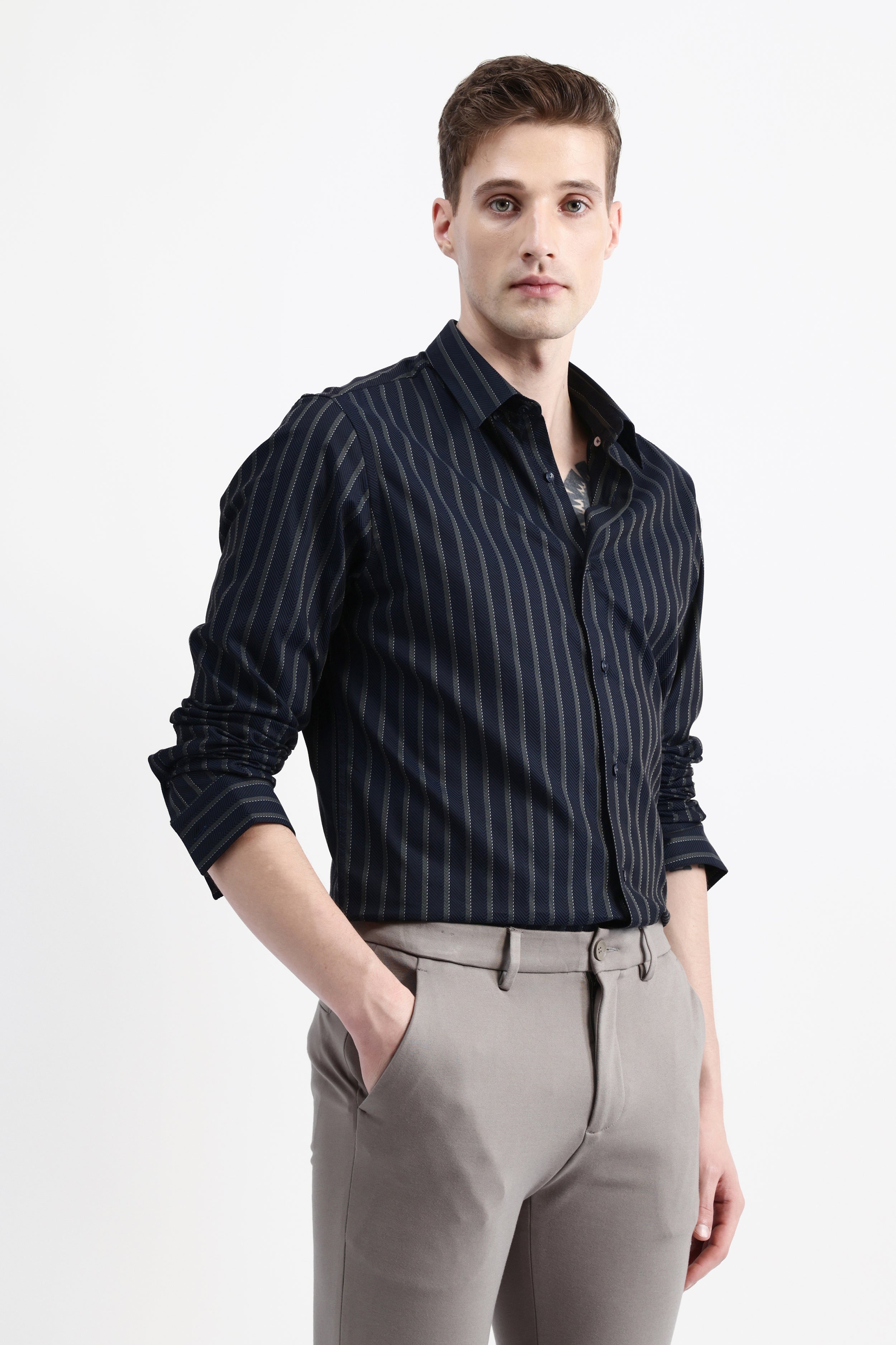 FULL SLEEVES STRIPED SHIRT