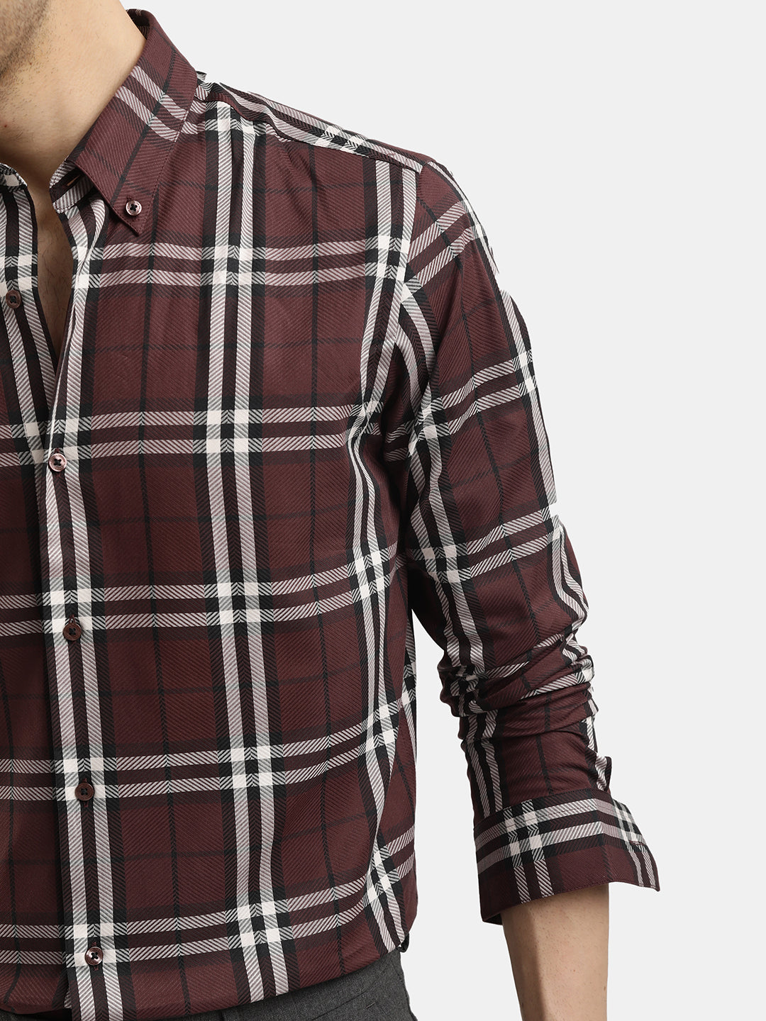 CHECKED SLIM FIT SHIRT