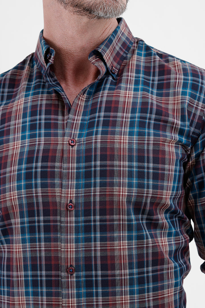 MULTI COLOR COTTON CHECK SHIRT