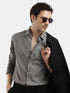 GREY DOBBY JACQUARD SHIRT