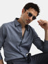 LIGHT BLUE DOBBY JACQUARD SHIRT