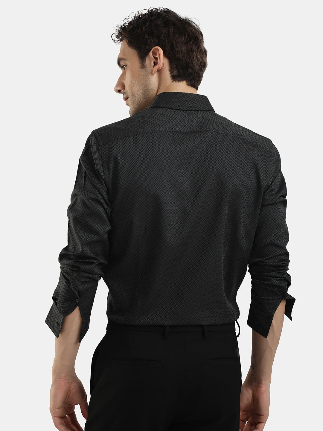 DOBBY JACQUARD CASUAL SHIRT