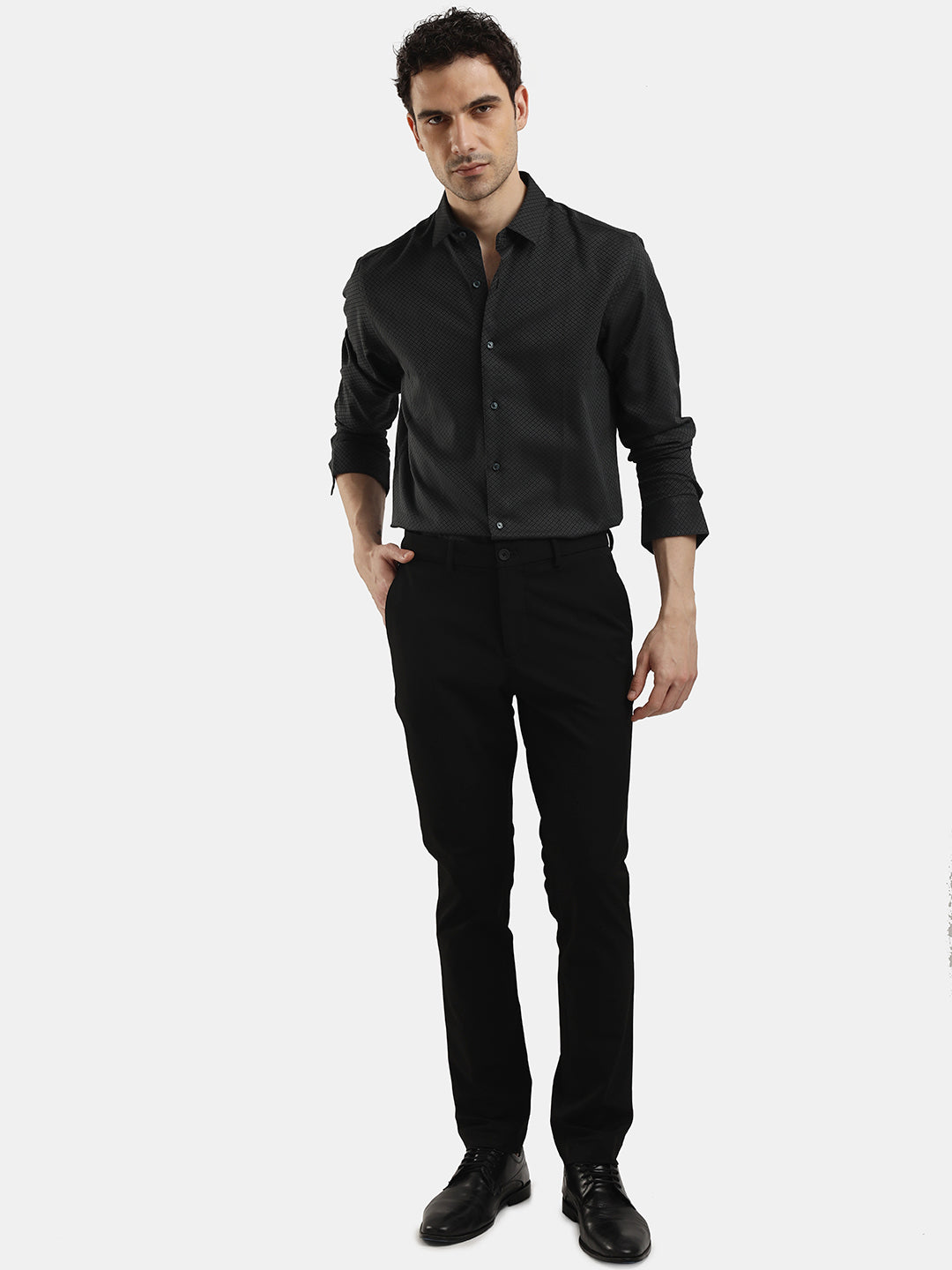 DOBBY JACQUARD CASUAL SHIRT