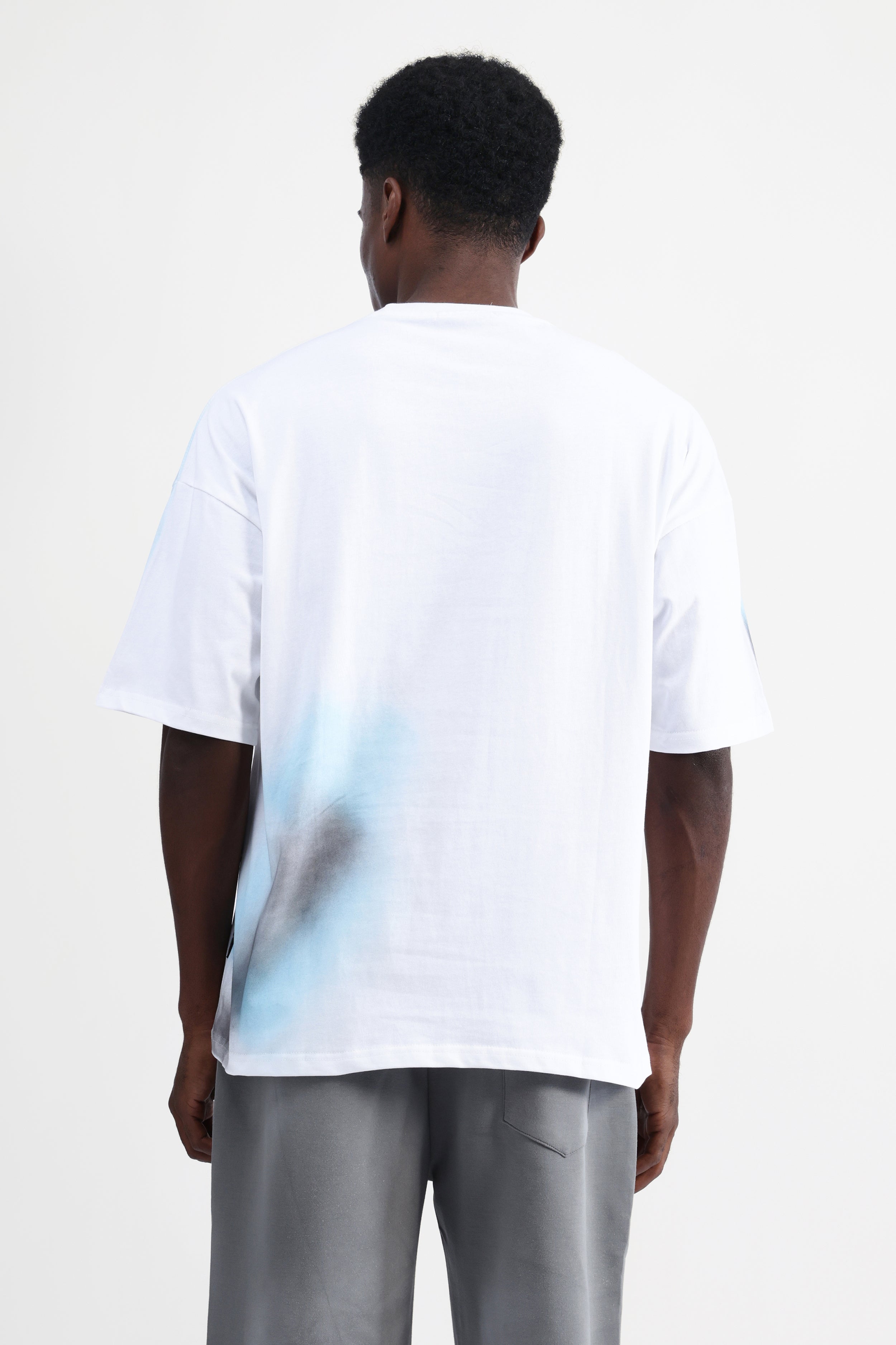 ABSTRACT PRINT OVERSIZED T-SHIRT