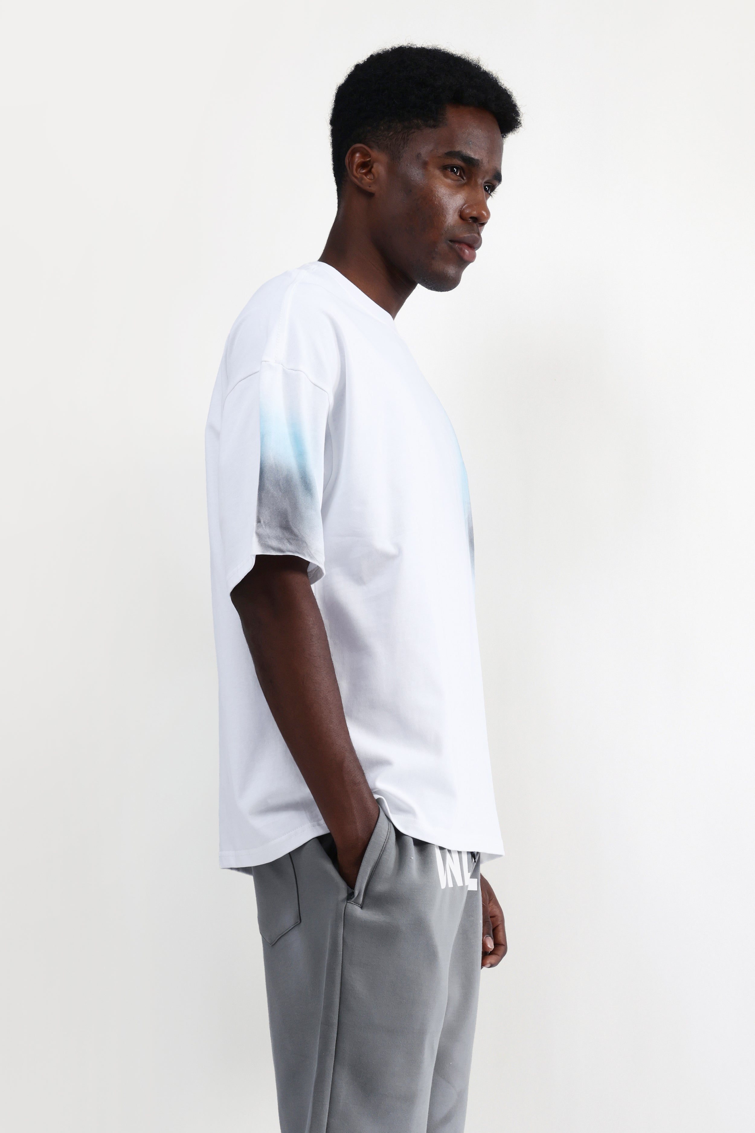 ABSTRACT PRINT OVERSIZED T-SHIRT