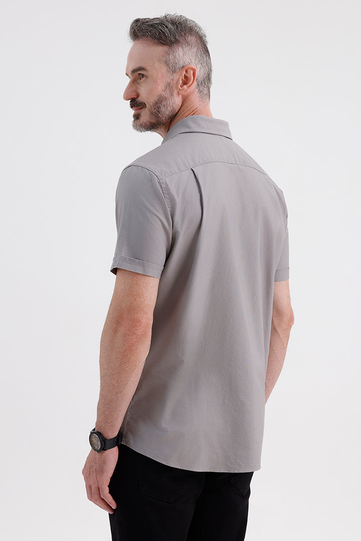 GREY FLANNEL OXFORD SHIRT