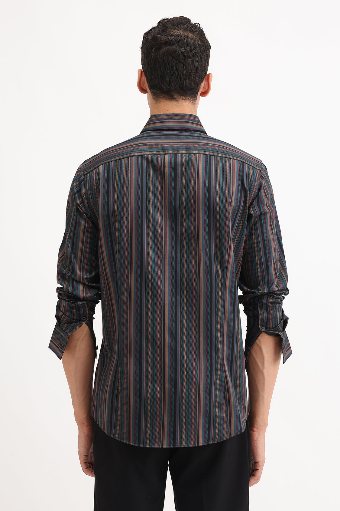 MULTI COLORED STRIPED SHIRT