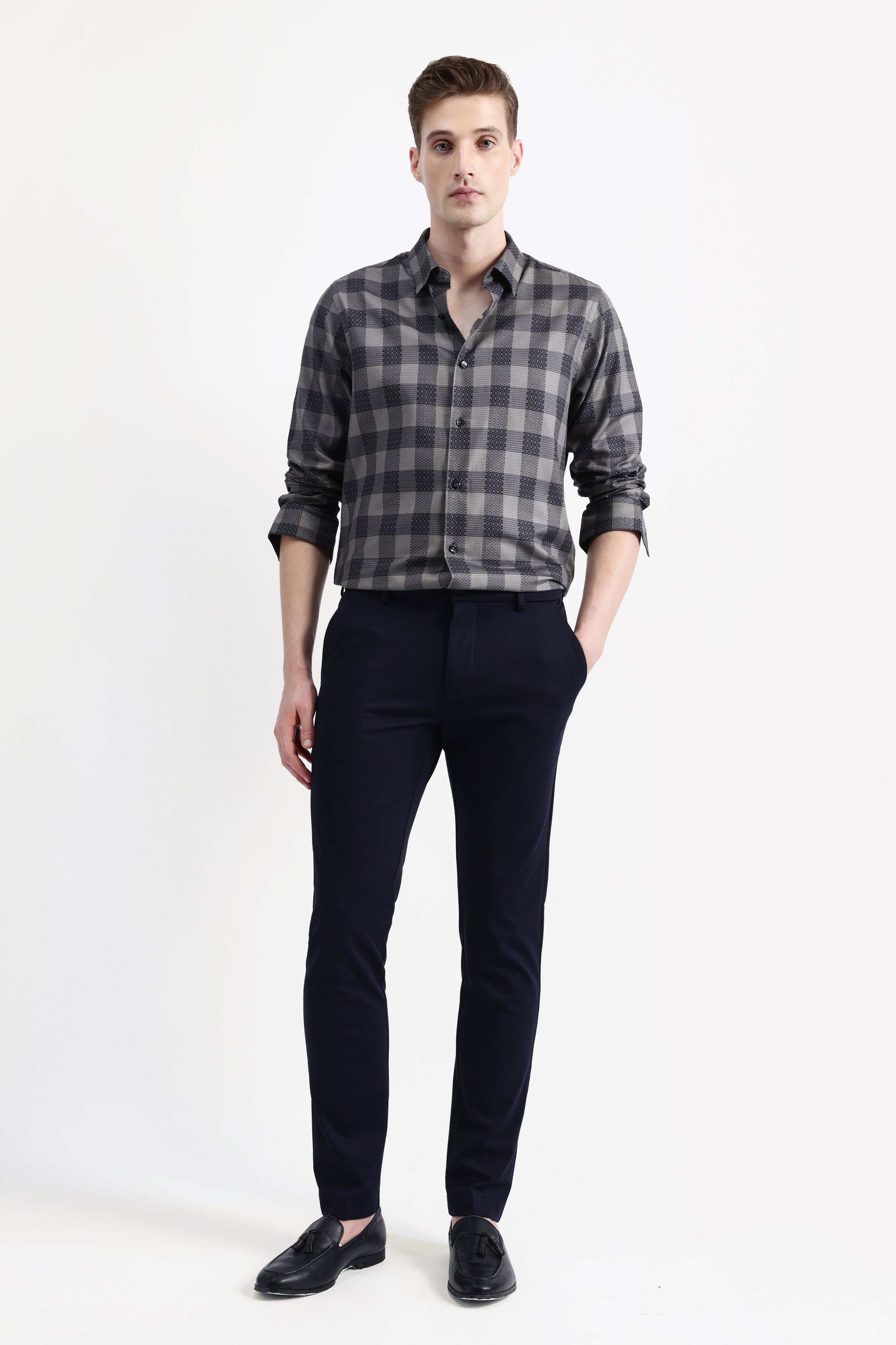 FULL SLEEVES CHECKED SHIRT