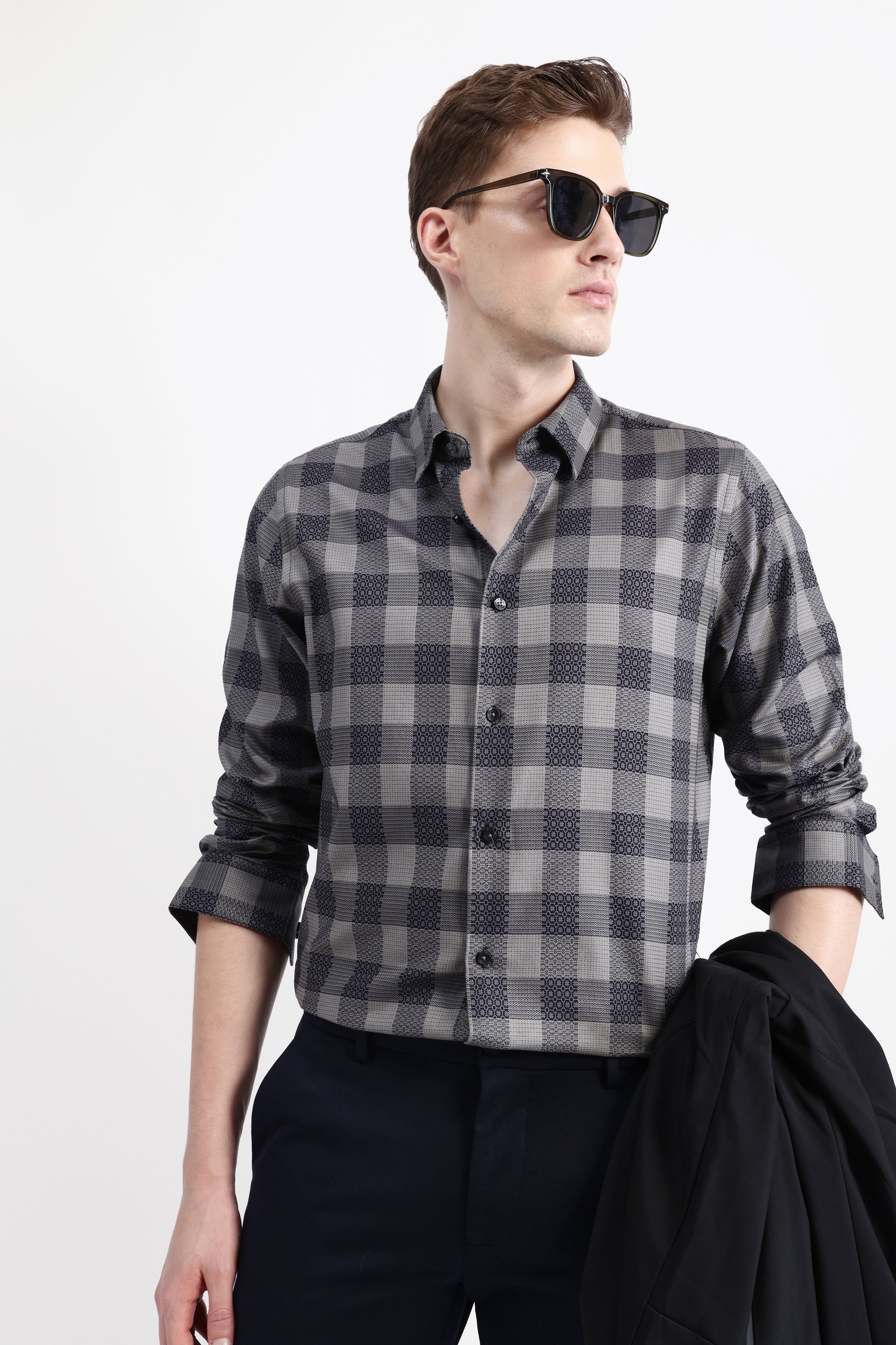 FULL SLEEVES CHECKED SHIRT