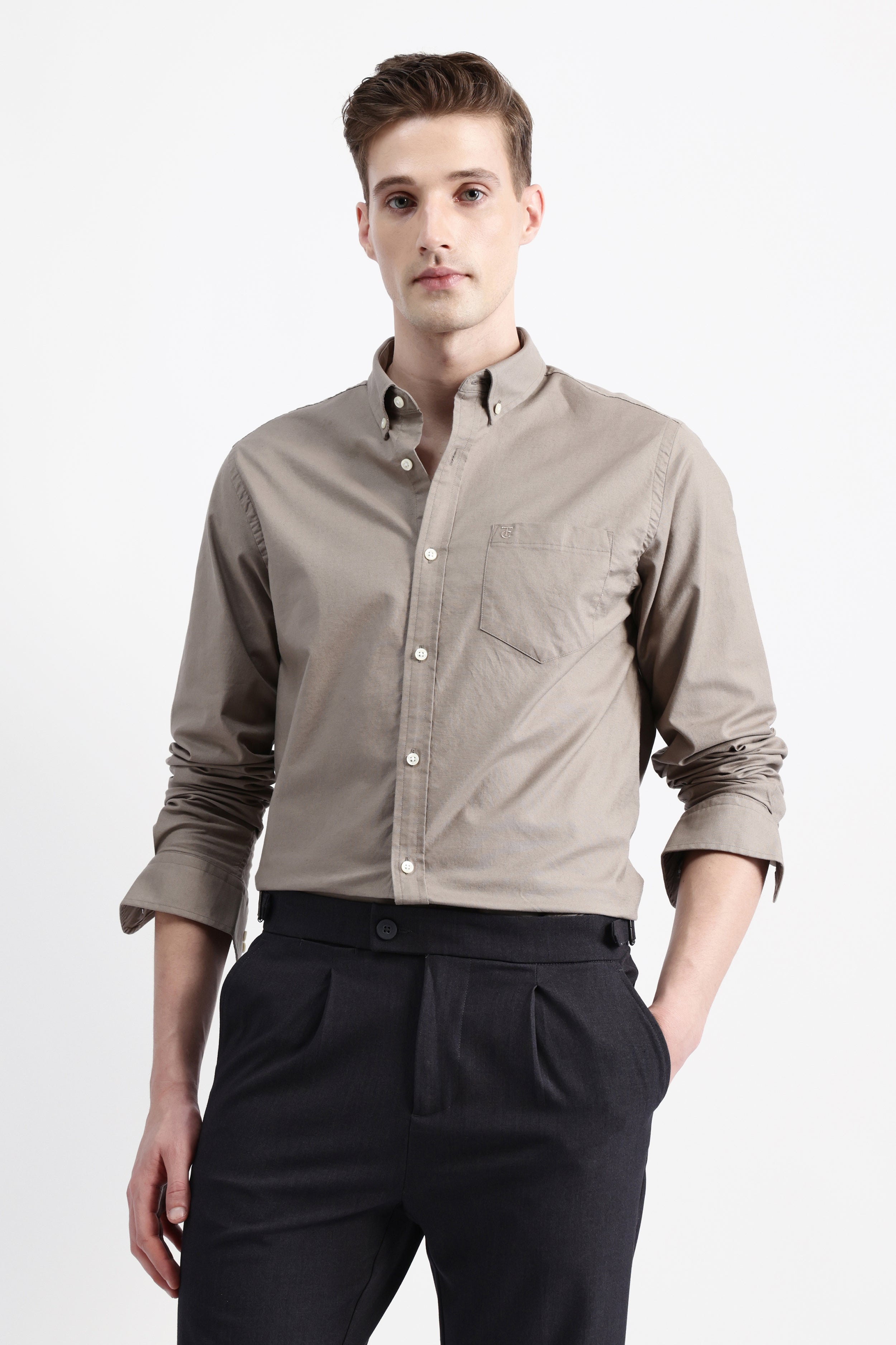 FULL SLEEVES SOLID SHIRT