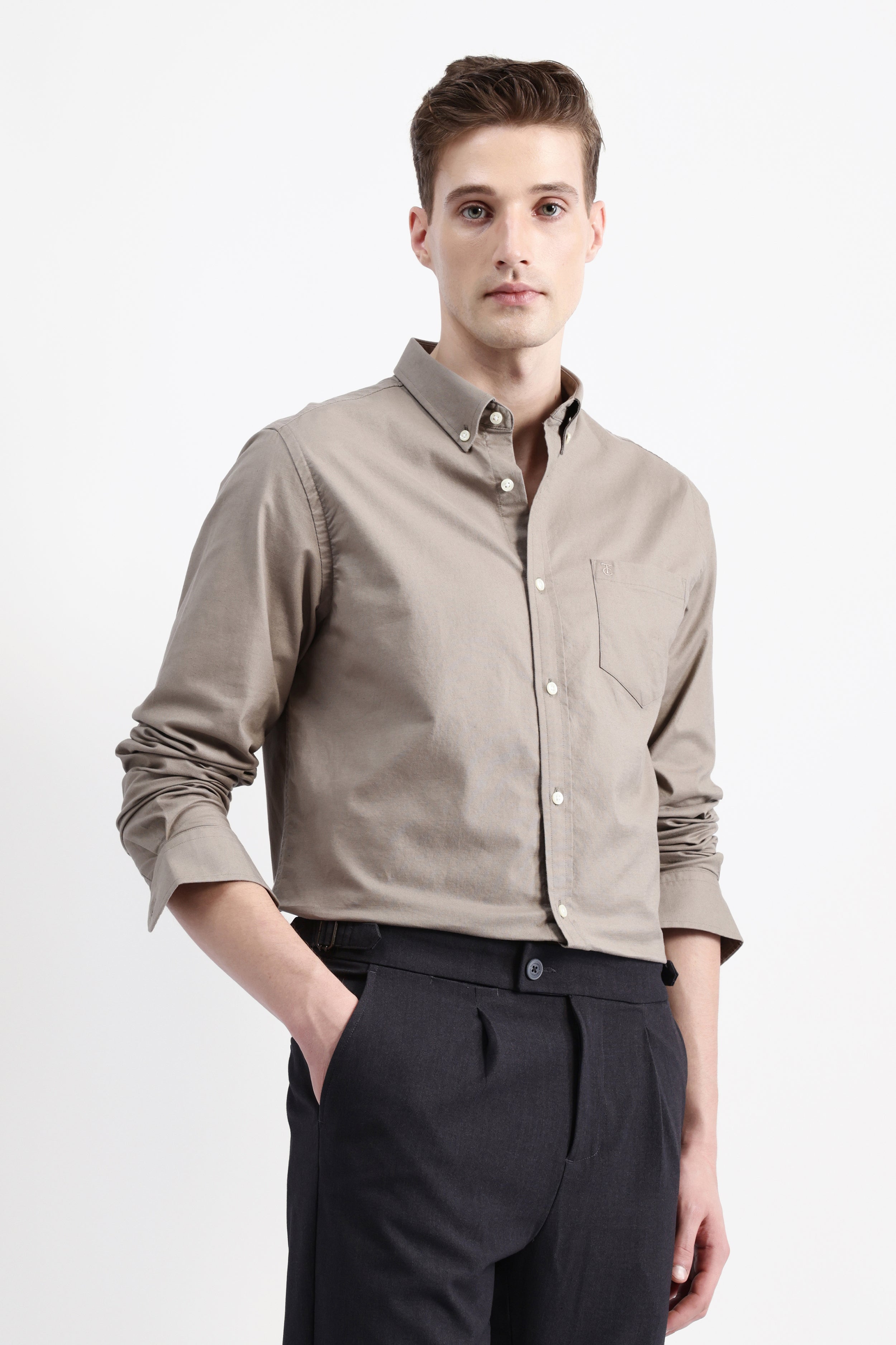 FULL SLEEVES SOLID SHIRT