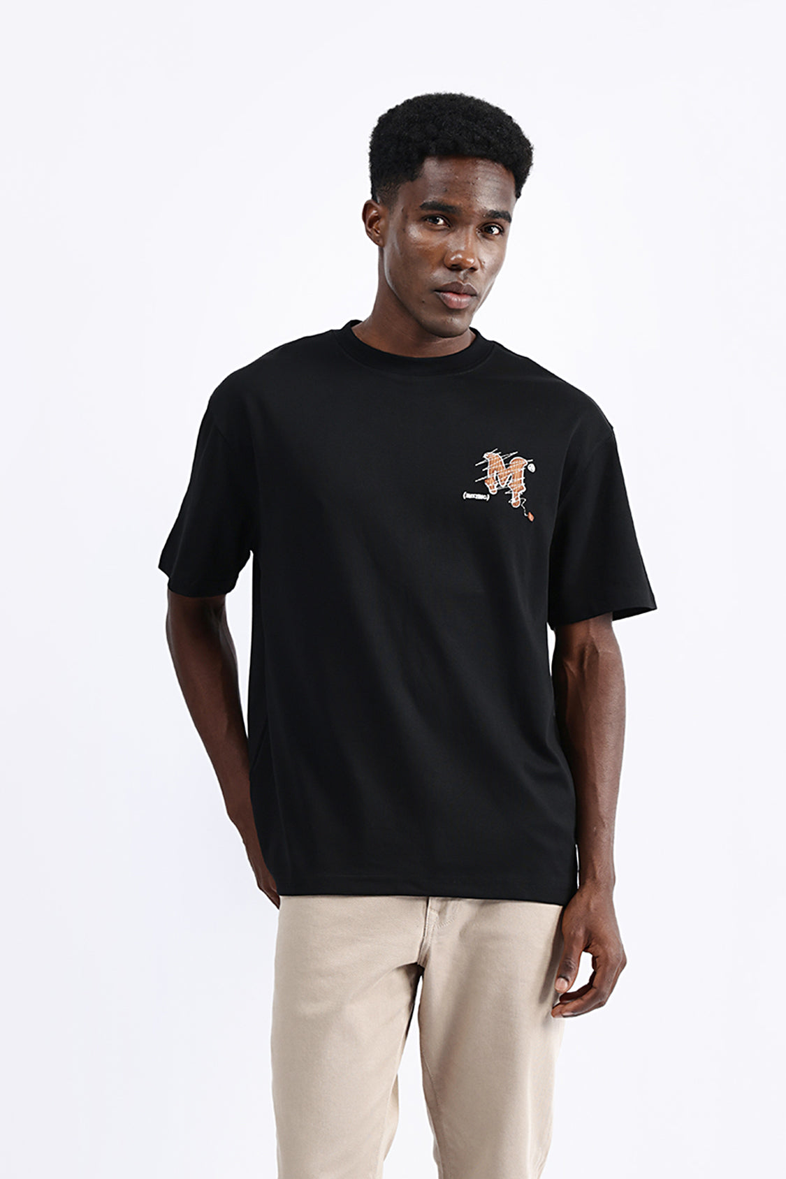 PATCH EMBROIDERED OVERSIZED TEE