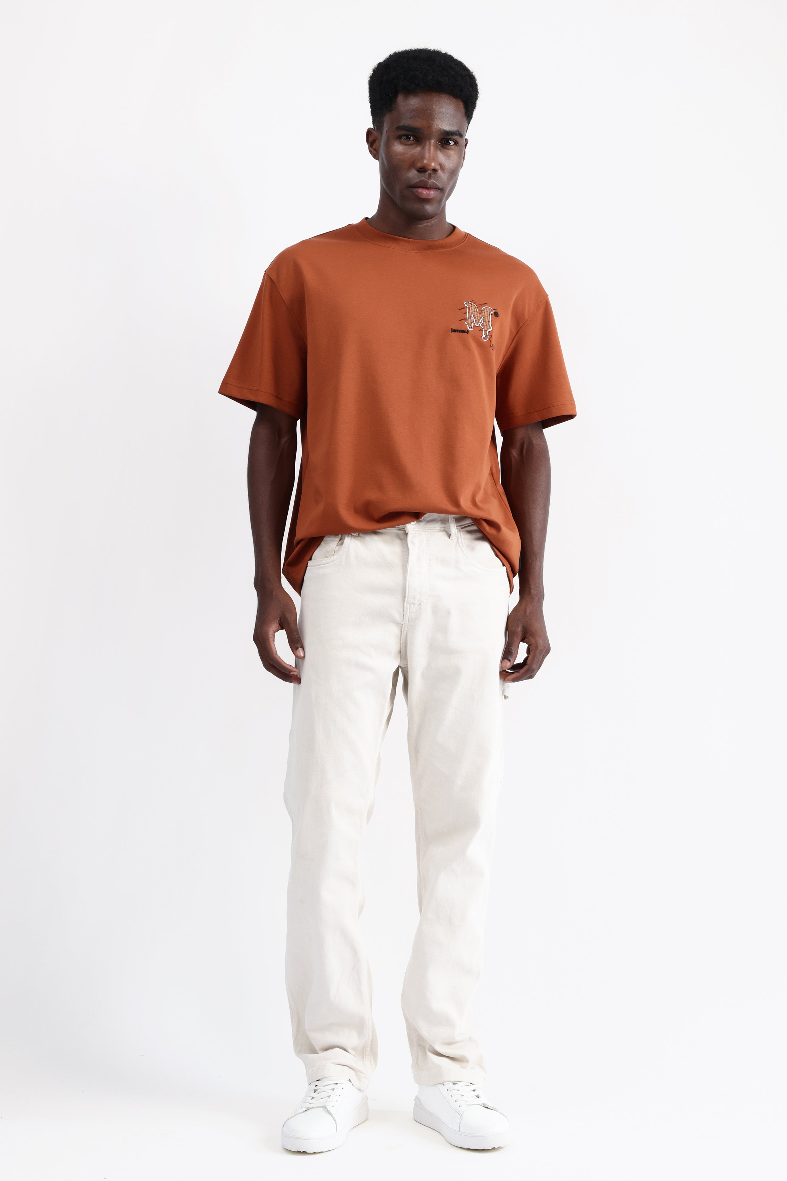 PATCH EMBROIDERED OVERSIZED T-SHIRT