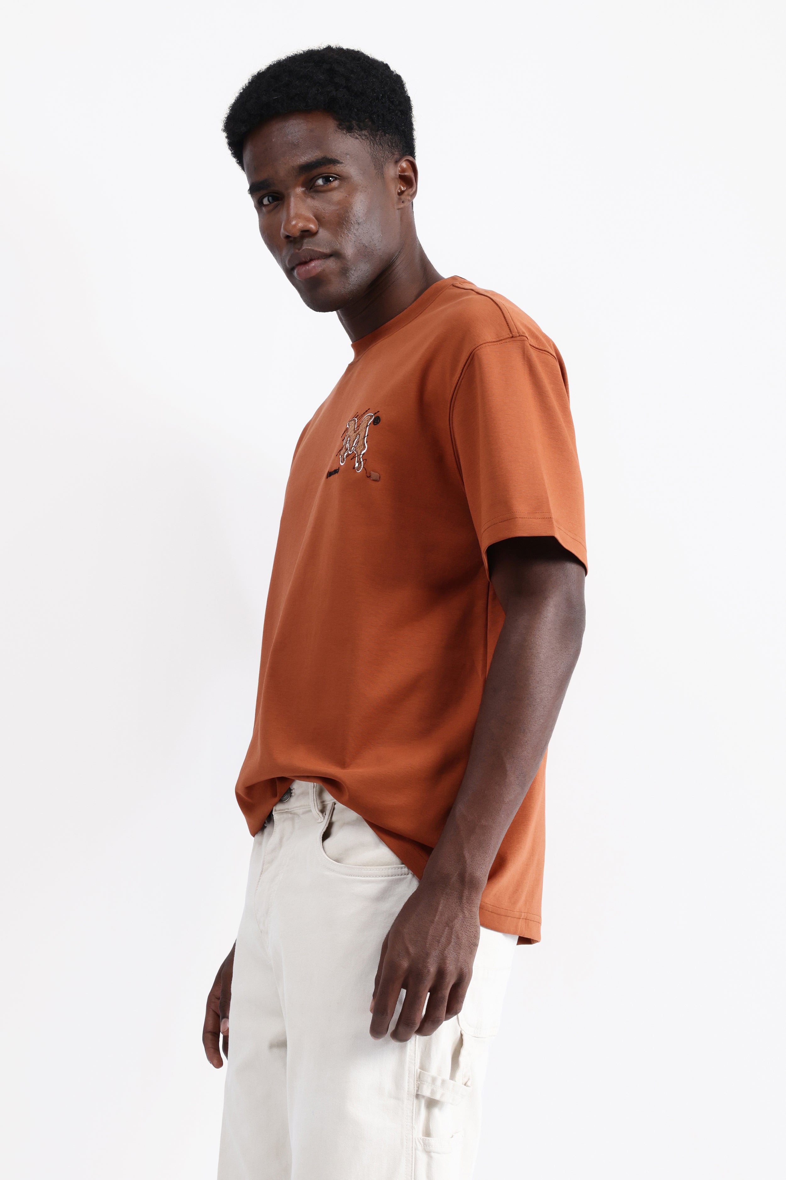 PATCH EMBROIDERED OVERSIZED T-SHIRT