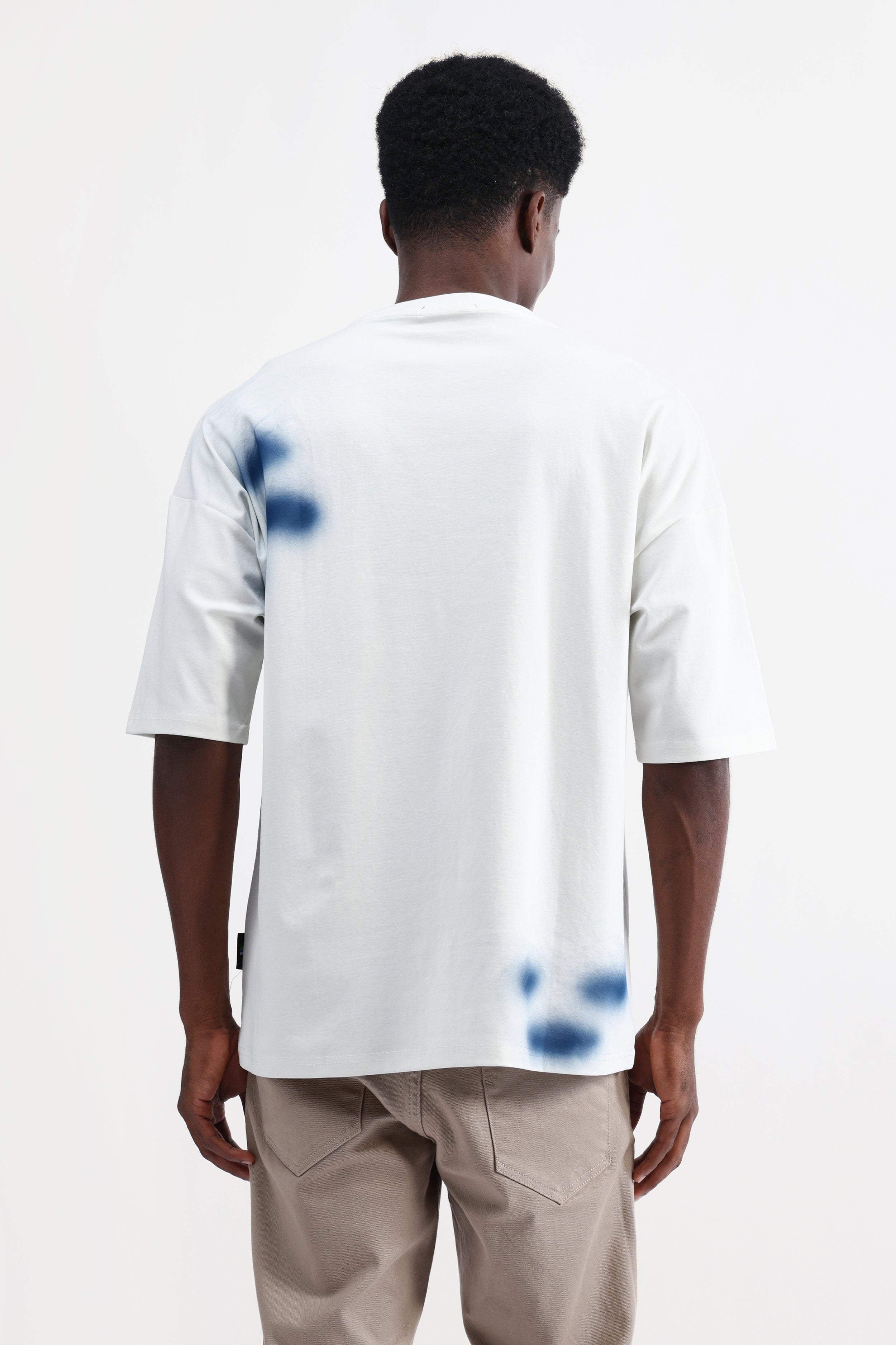 ABSTRACT PRINT OVERSIZED T-SHIRT