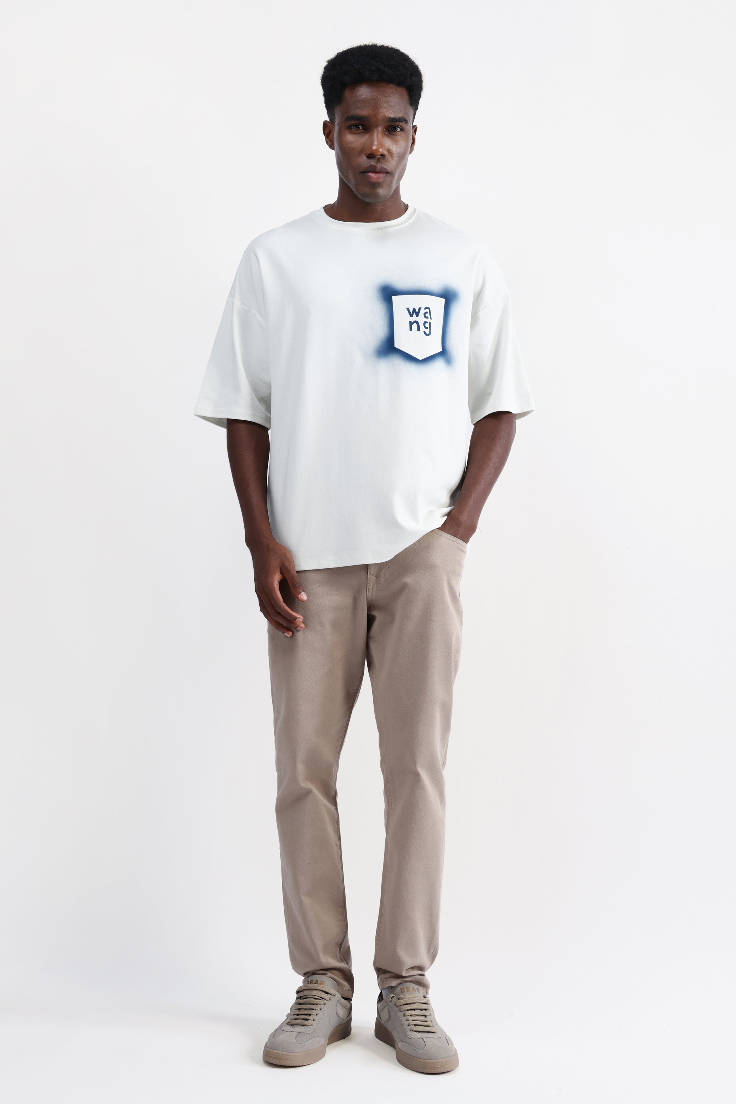 ABSTRACT PRINT OVERSIZED T-SHIRT