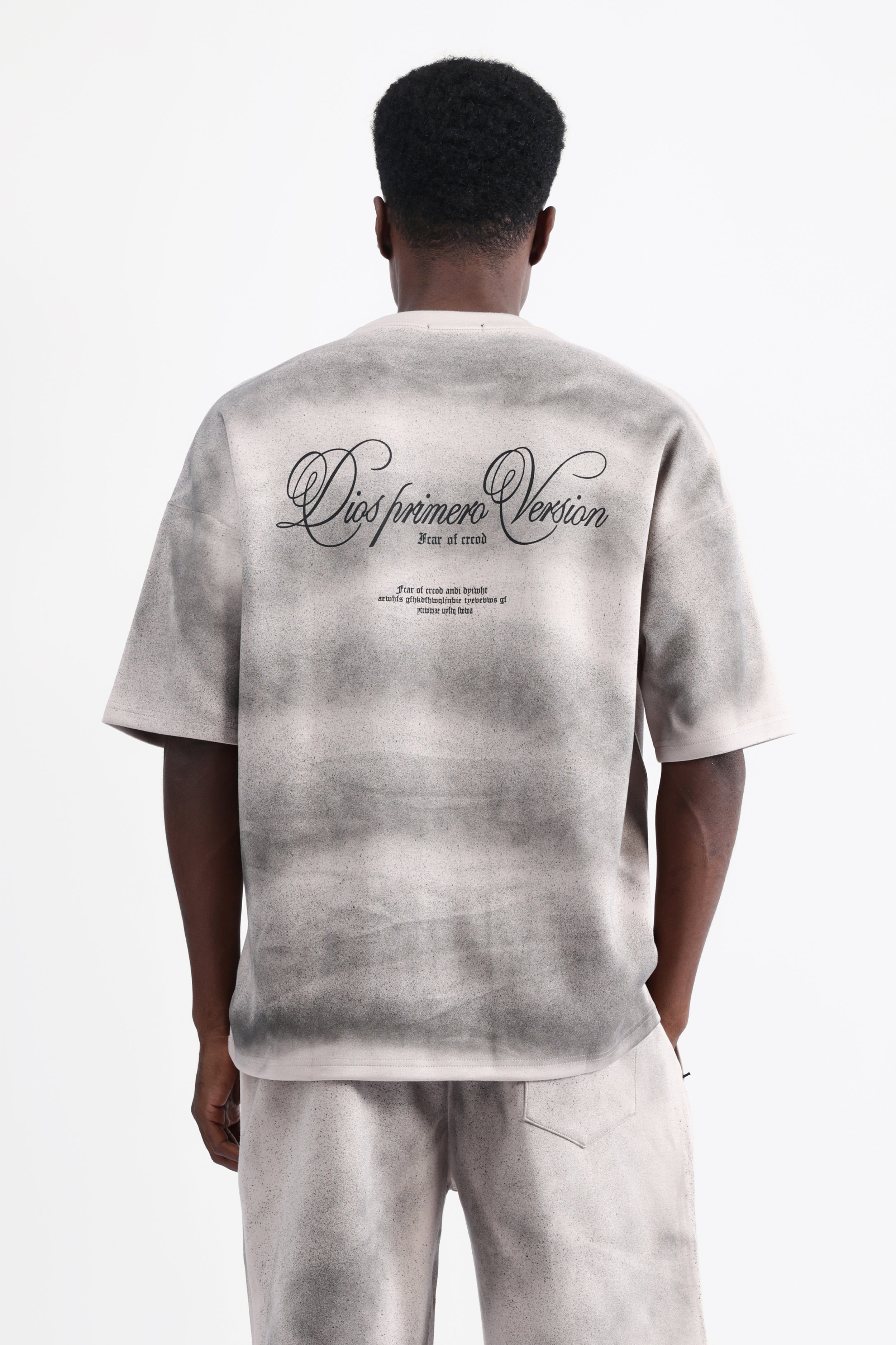 ABSTRACT PRINT OVERSIZED T-SHIRT