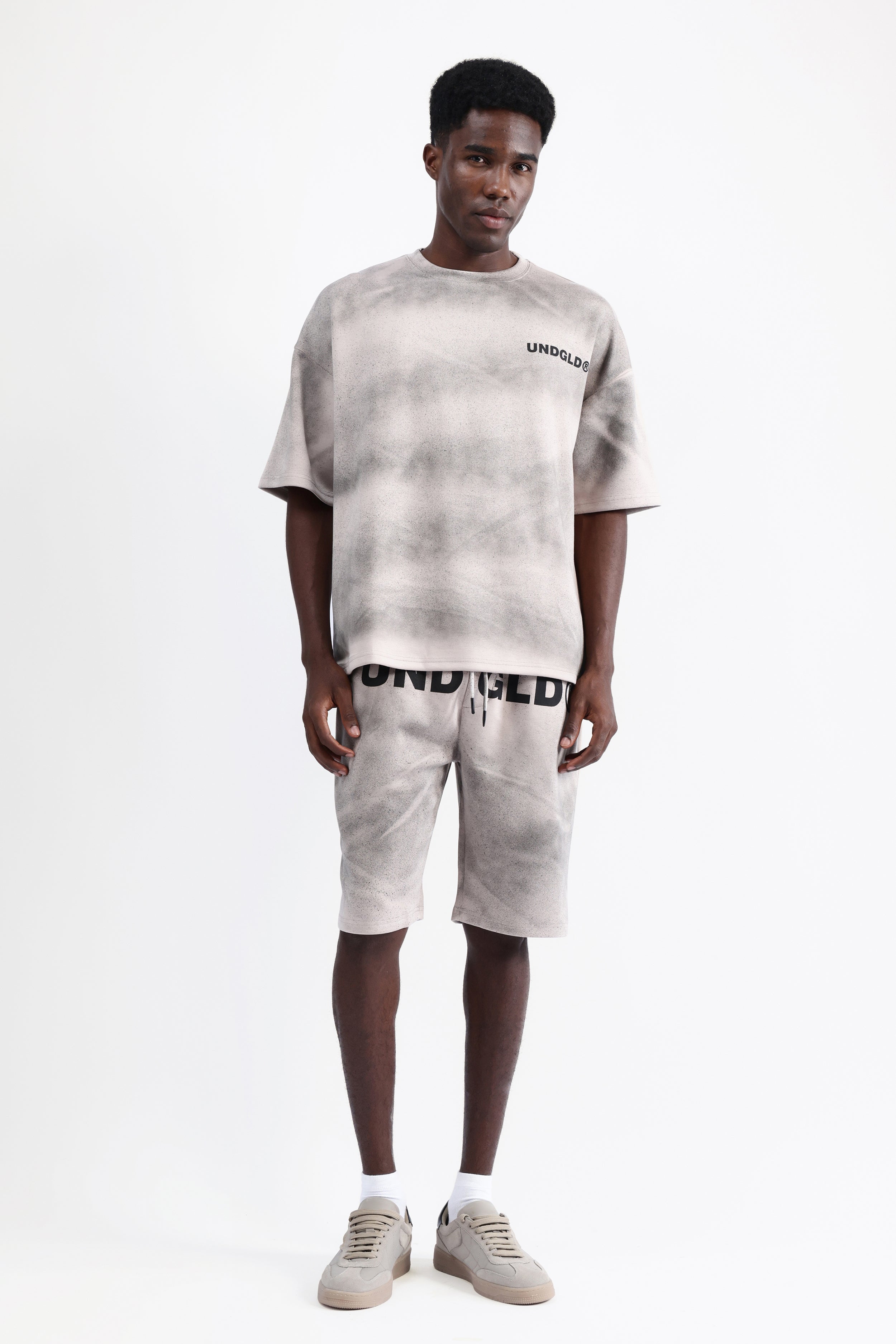 ABSTRACT PRINT OVERSIZED T-SHIRT