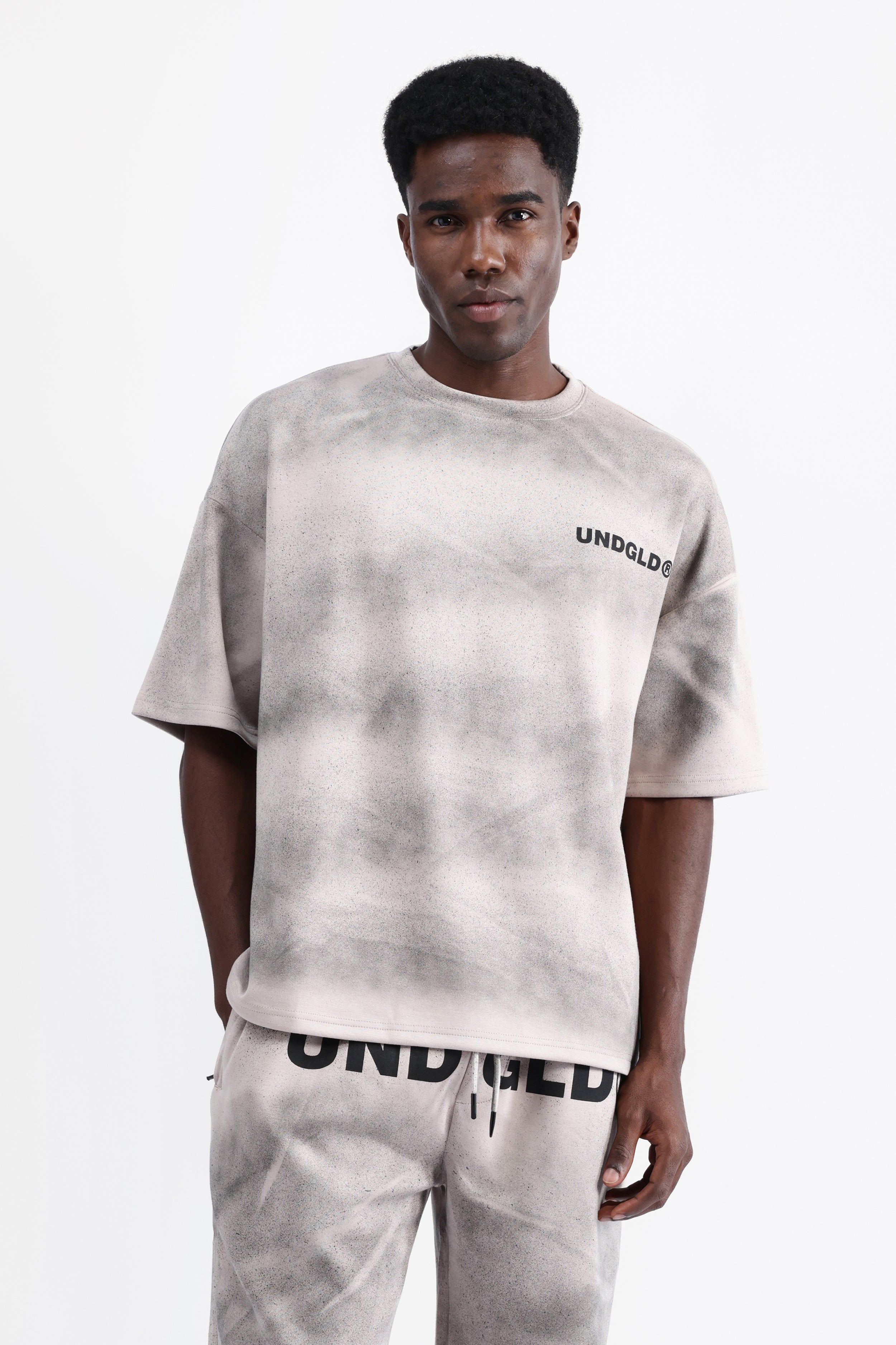 ABSTRACT PRINT OVERSIZED T-SHIRT