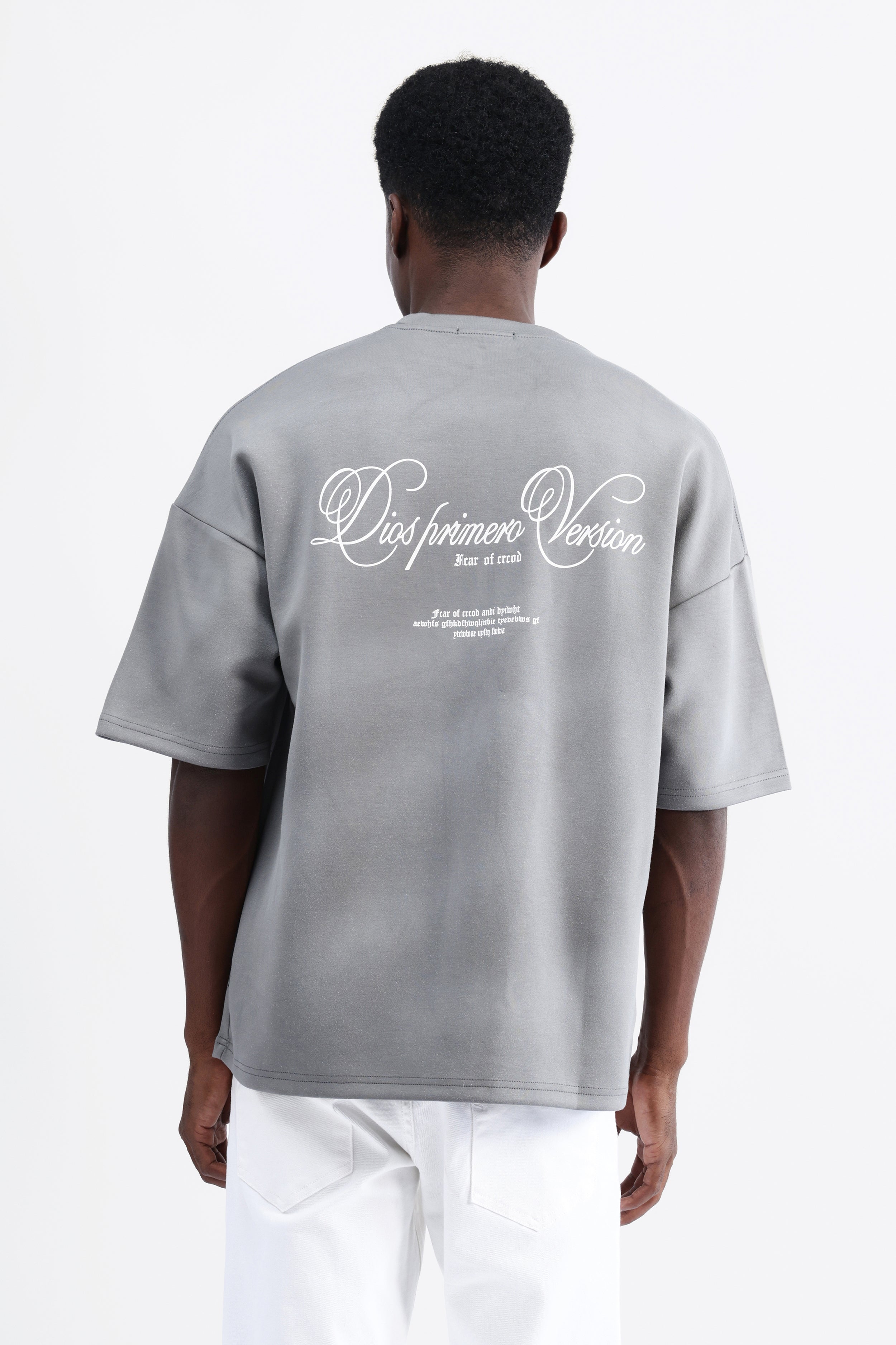 ABSTRACT PRINT OVERSIZED T-SHIRT