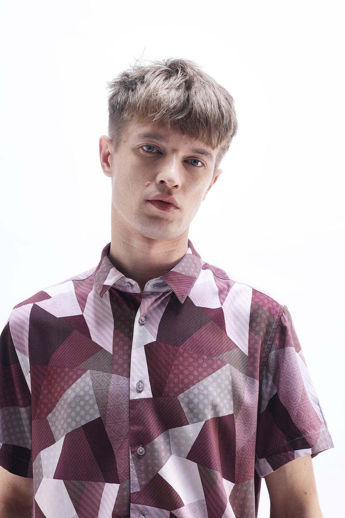 ABSTRACT PRINTED HALF SLEEVES SHIRT