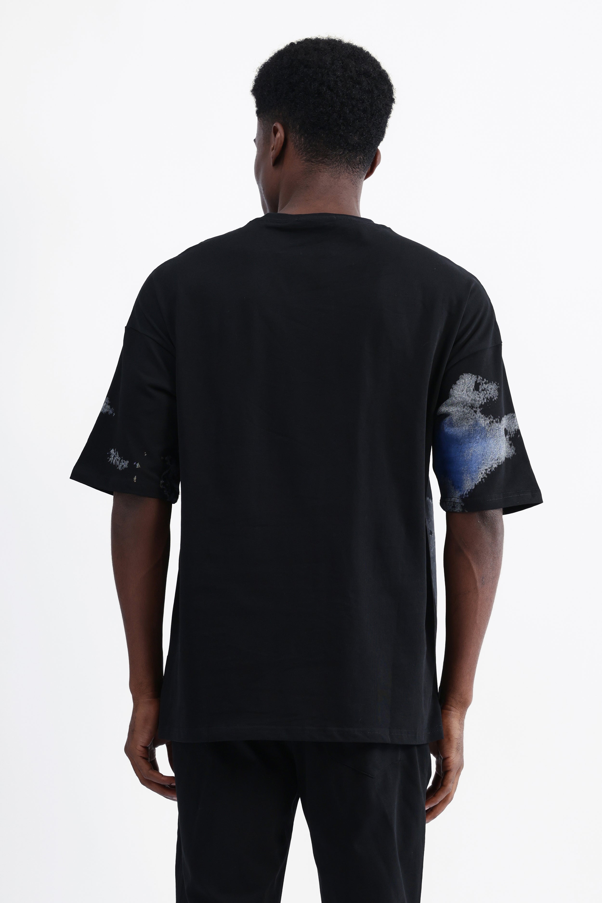 ABSTRACT PRINT OVERSIZED T-SHIRT