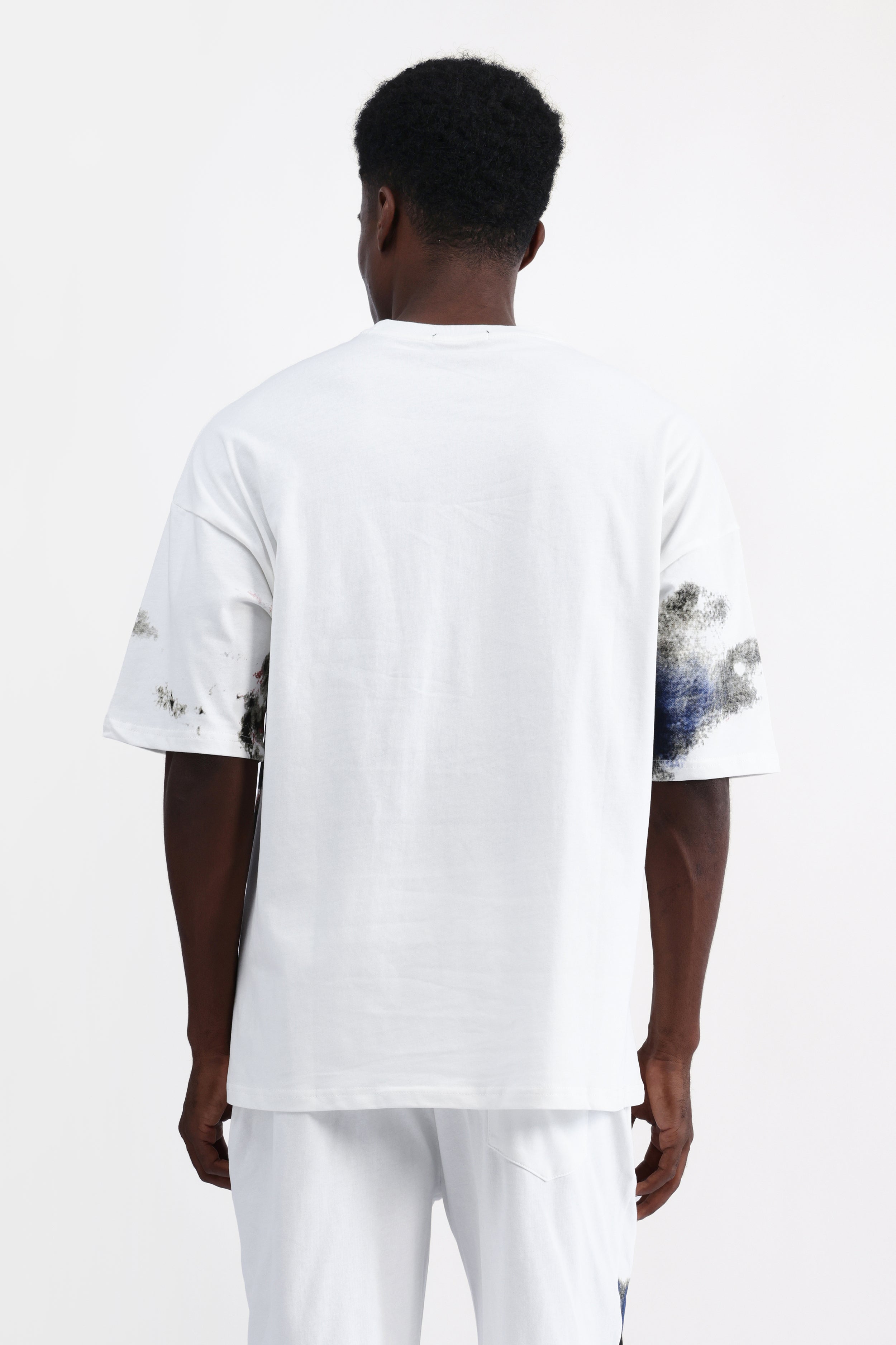 ABSTRACT PRINT OVERSIZED T-SHIRT