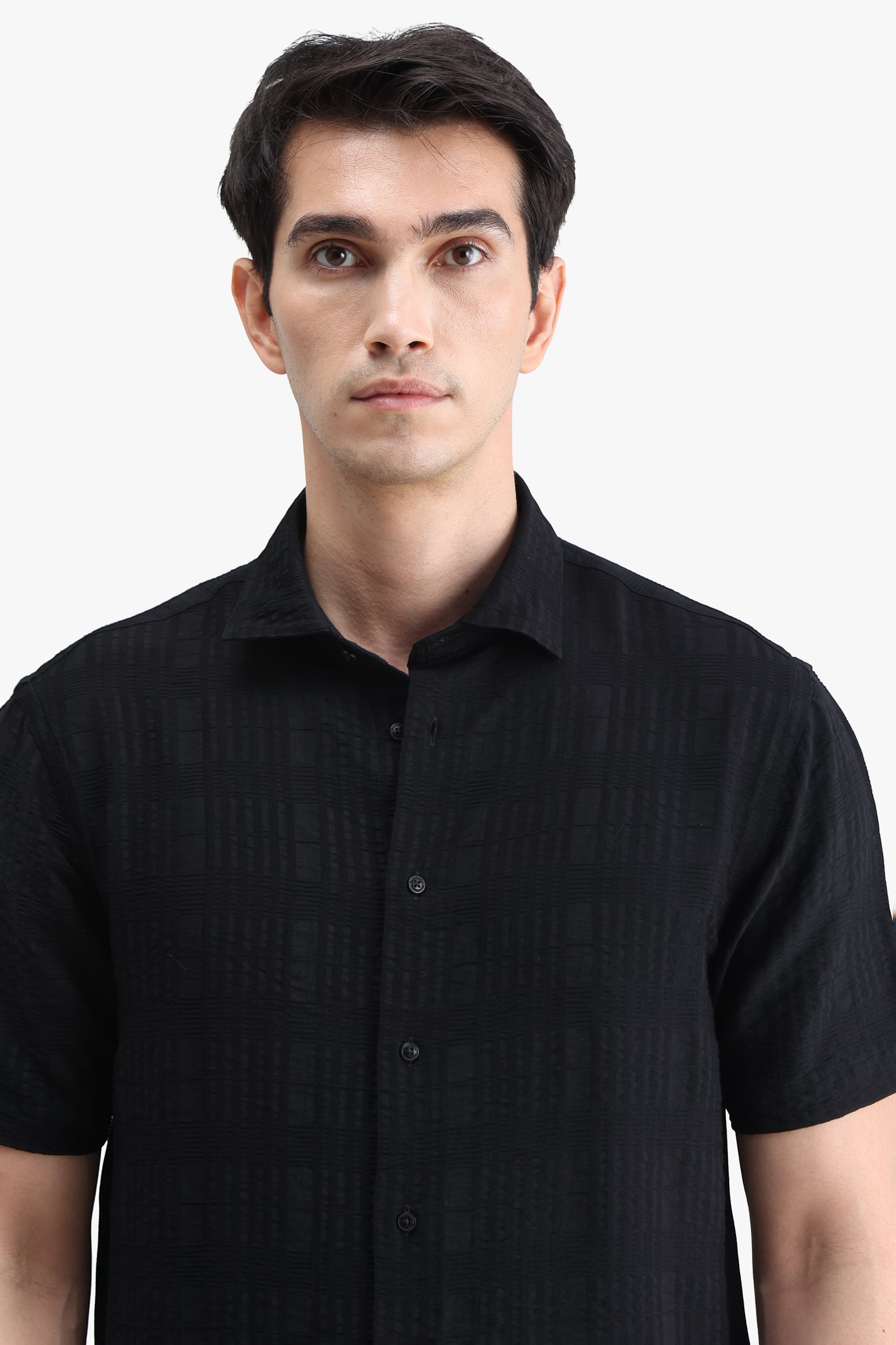 Viscose Blend Solid Shirt