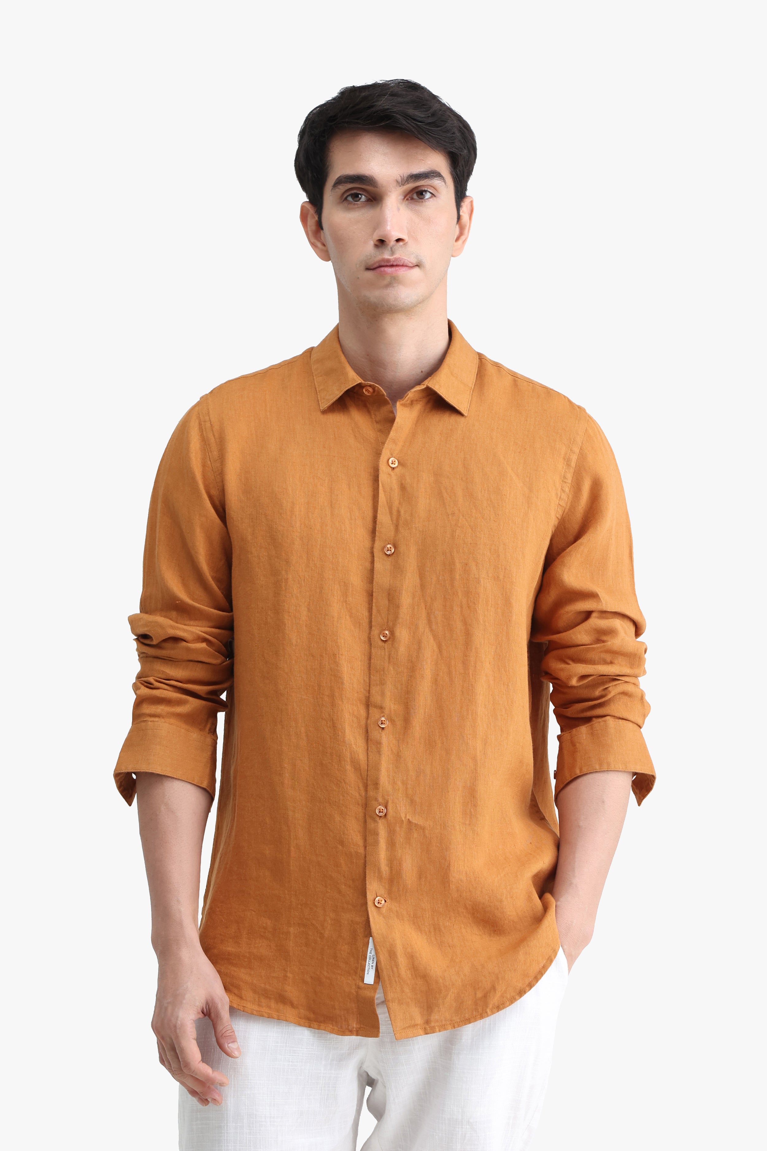 100% PURE LINEN FULL SLEEVE SHIRT
